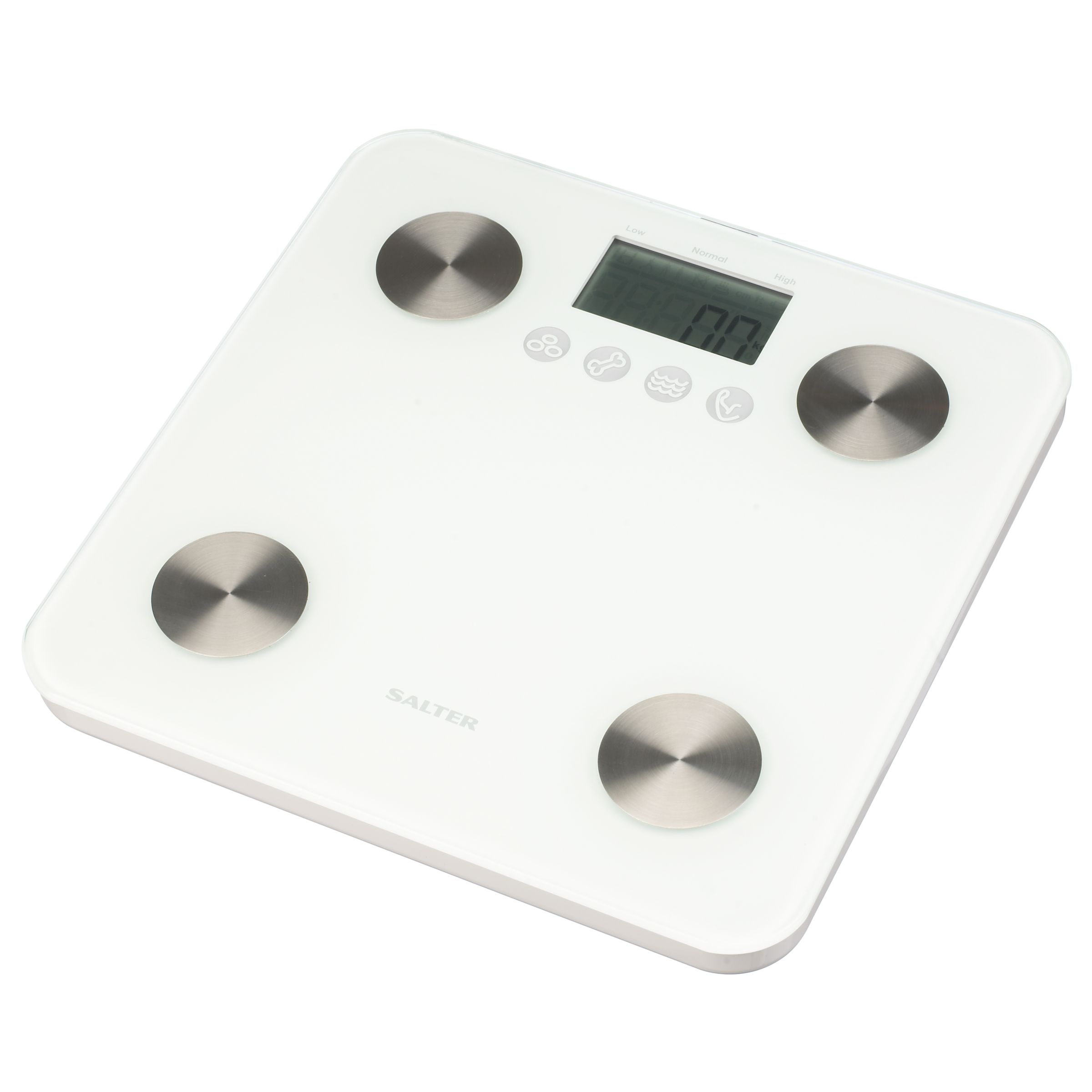 Salter Glass Body Fat Analyser, White