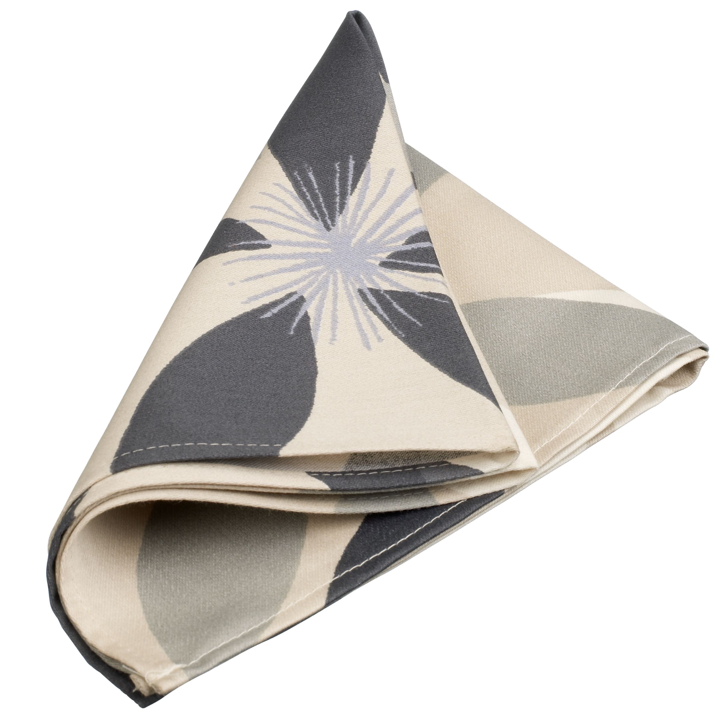 John Lewis Clematis Napkin Natural Grey