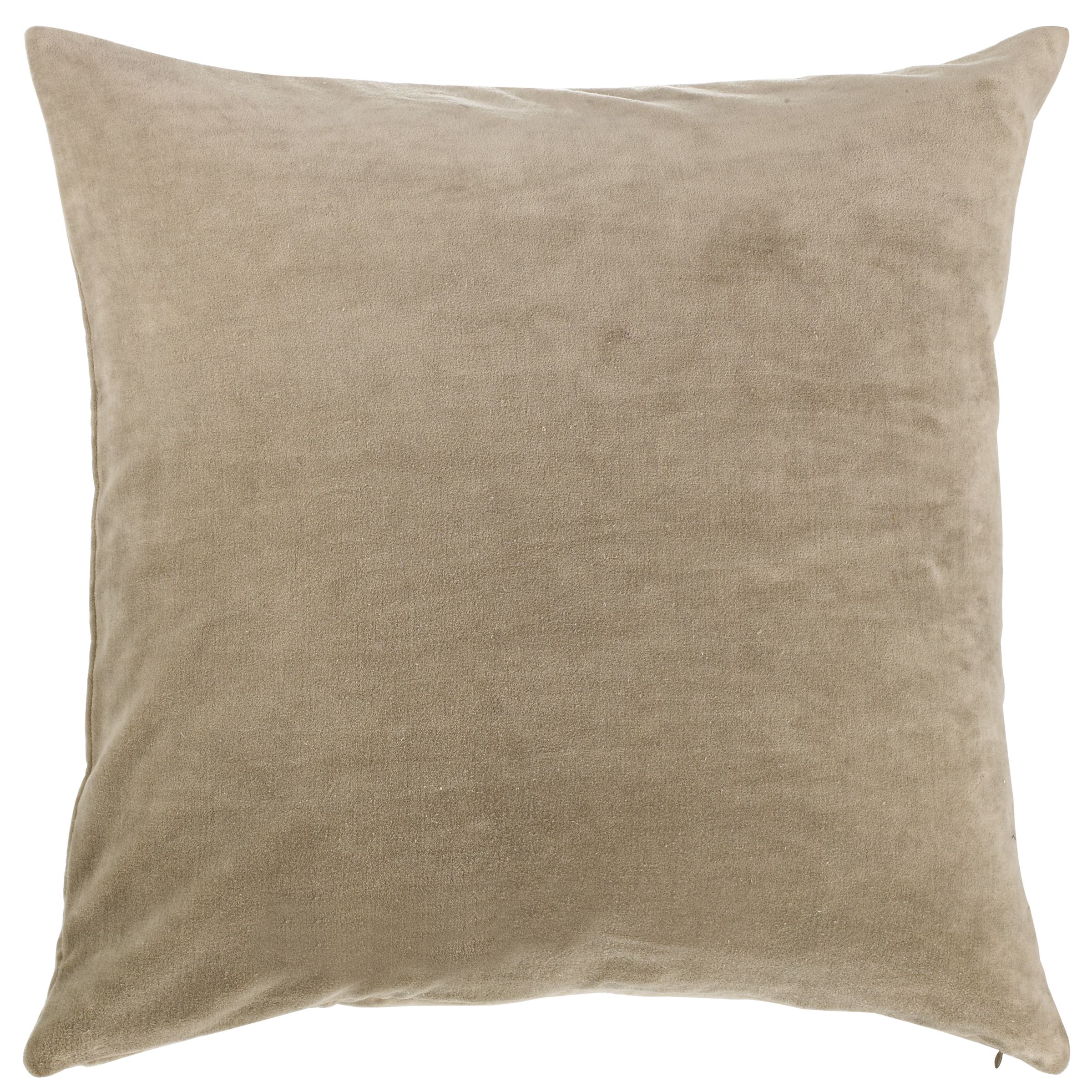Plain Velvet Cushion Clay