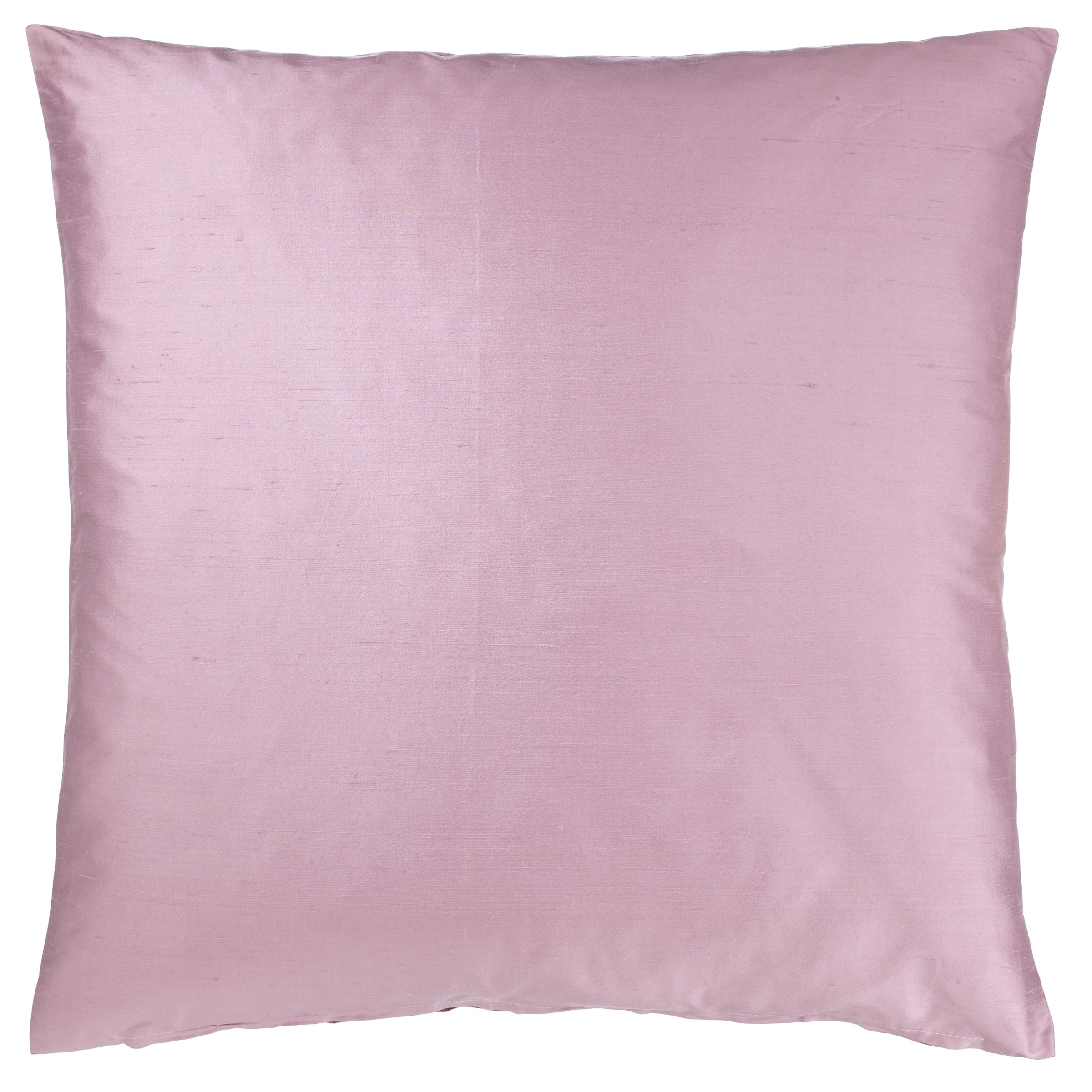 John Lewis Knife Edge Silk Cushion, Amethyst,