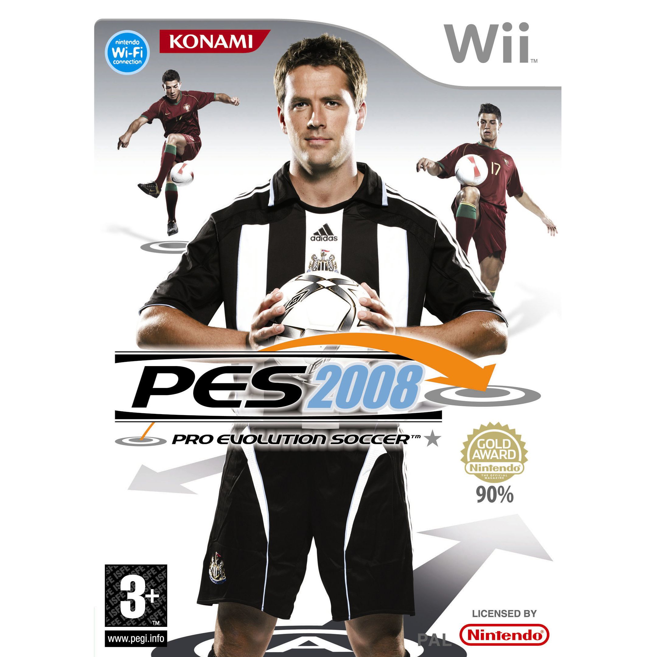 Revolutionise the way you play football with Pro Evolution Soccer 2008 on Wii. The famous series comes to Wii complete with a ground-breaking new control system that utilises the Wii Remote and Nunchuk (sold separately) to help you create the kind of free-flowing footy you could only dream of before. Select your favourite side from among the world’s most famous club and international teams, then take to the pitch and show your opponent how the beautiful game got its name. Pro Evolution Soccer 2008 rewrites the rulebook on how football games are played by giving you the freedom to dictate the action on the pitch with unprecedented precision. Features: Use the Wii Remote and Nunchuk to control every detail of your matches and play free-flowing football with no limitations. Take on other players online via Nintendo Wi-Fi Connection or tackle the computer in exhibition games and the challenging Champions Road mode. Master the controls through a series of tutorials and take to the field as the most famous football clubs and stars in the world.