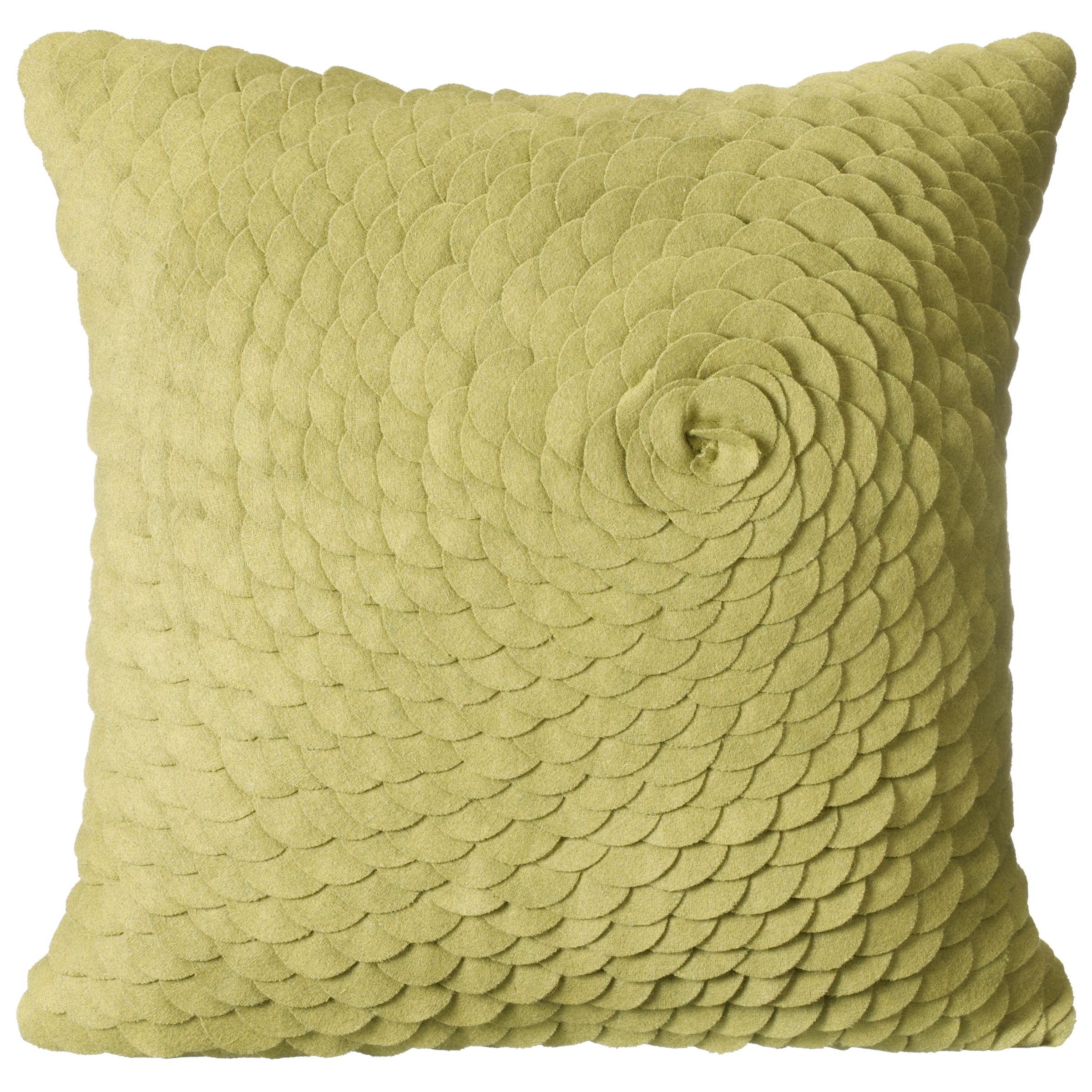 Buy Plume Cushion, Green online at JohnLewis.com : modern pillow textured pillow lime pillow green pillow petaled pillow