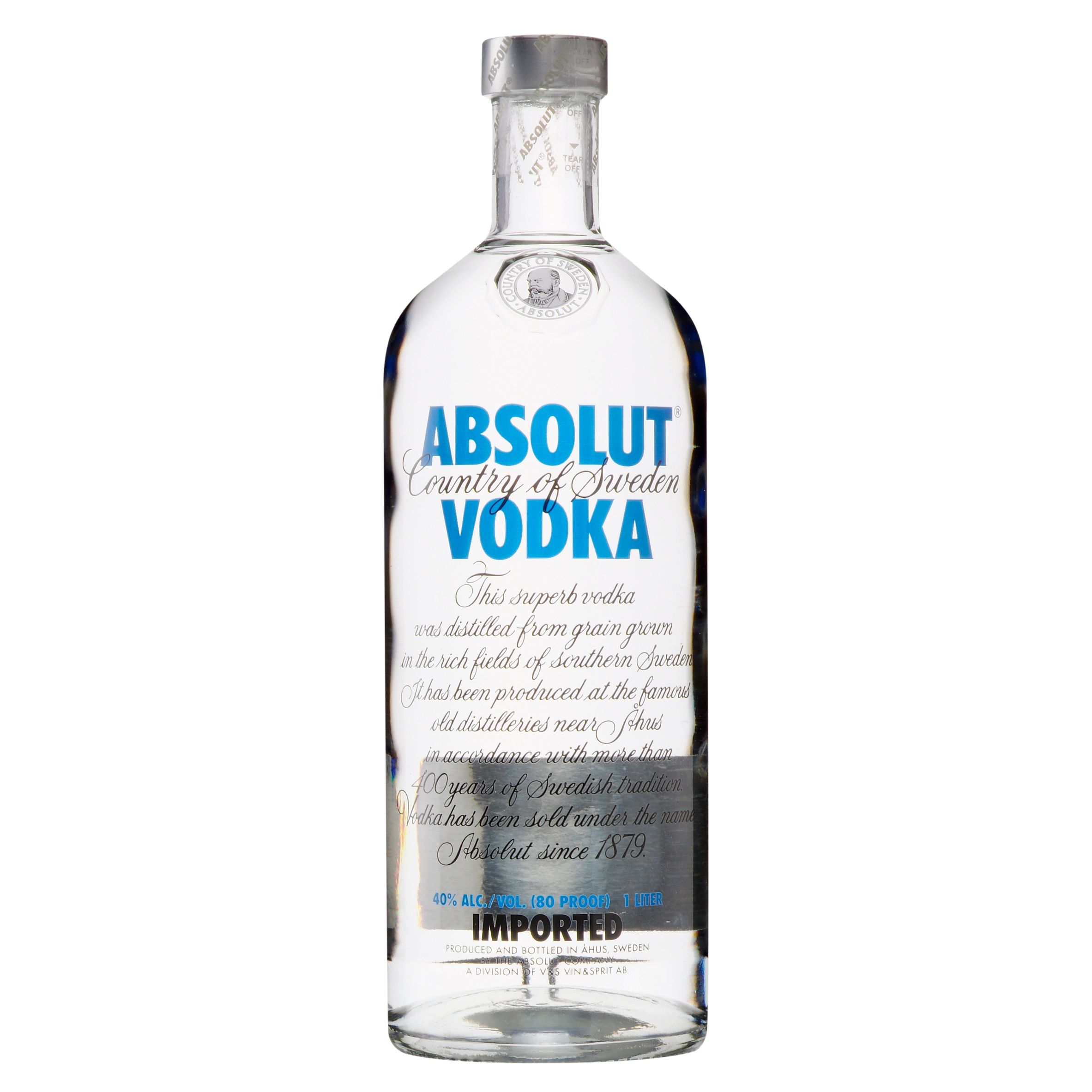 Absolut Blue Label Vodka, 1 Litre at JohnLewis