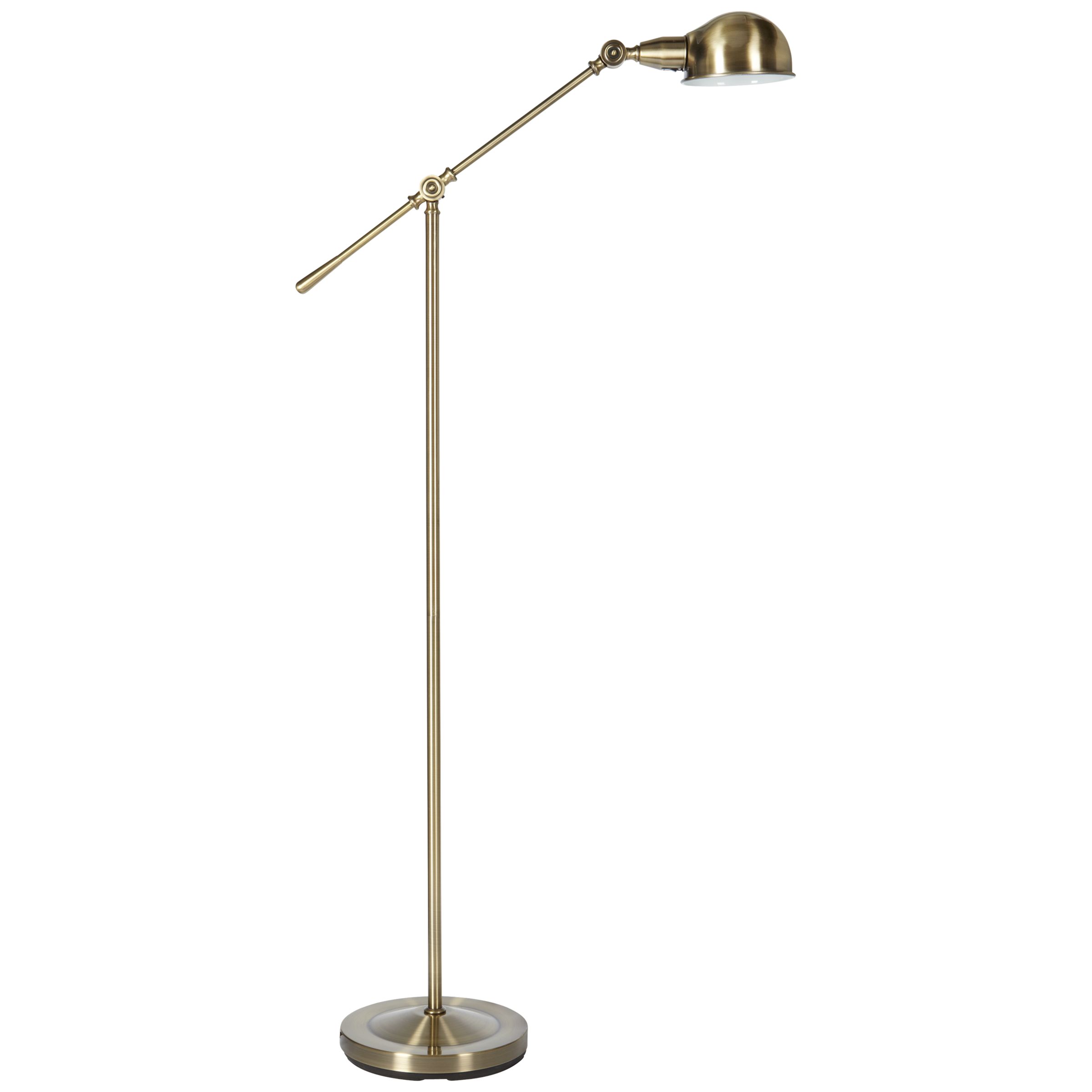 John Lewis James Floor Lamp, Antique Brass