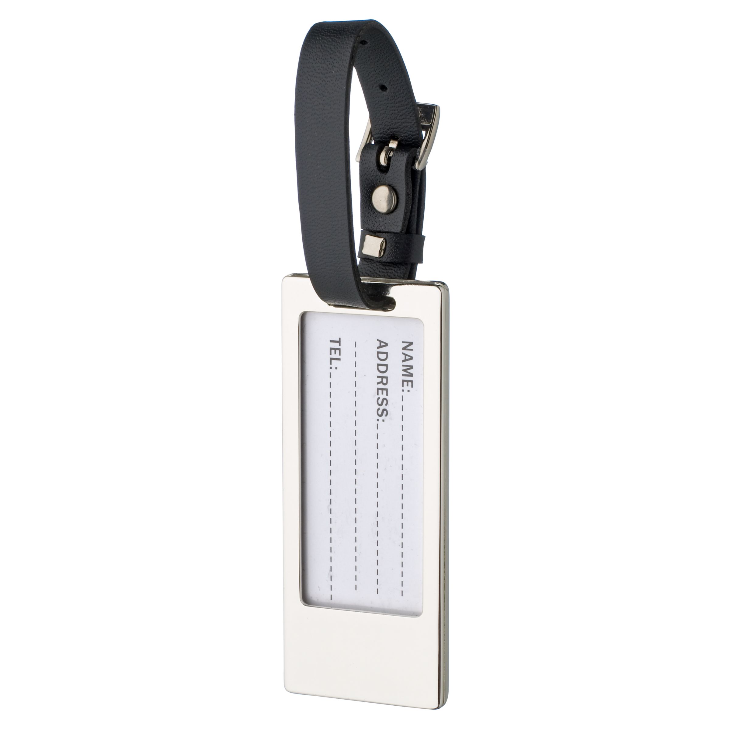 The Collection Silver Plated Luggage Tag