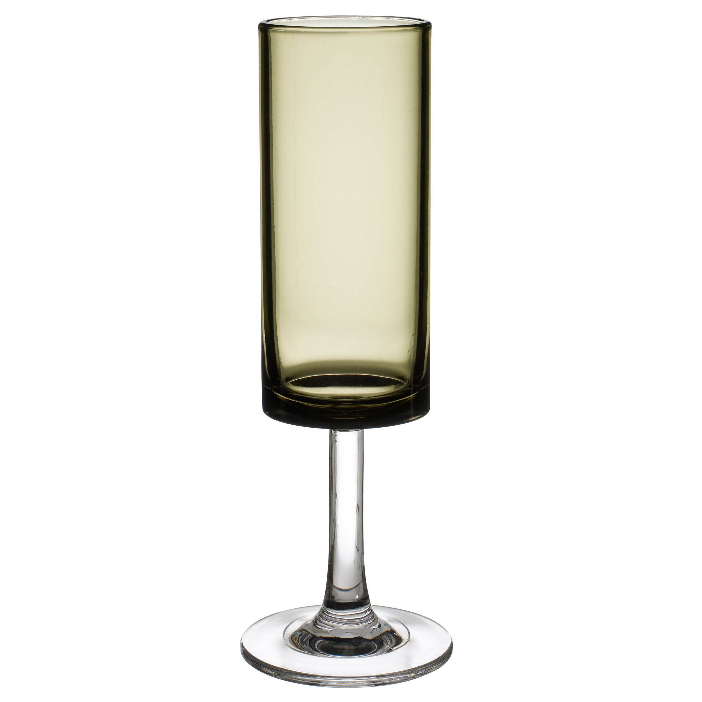 John Lewis Acrylic Wine Flute Glass Olive