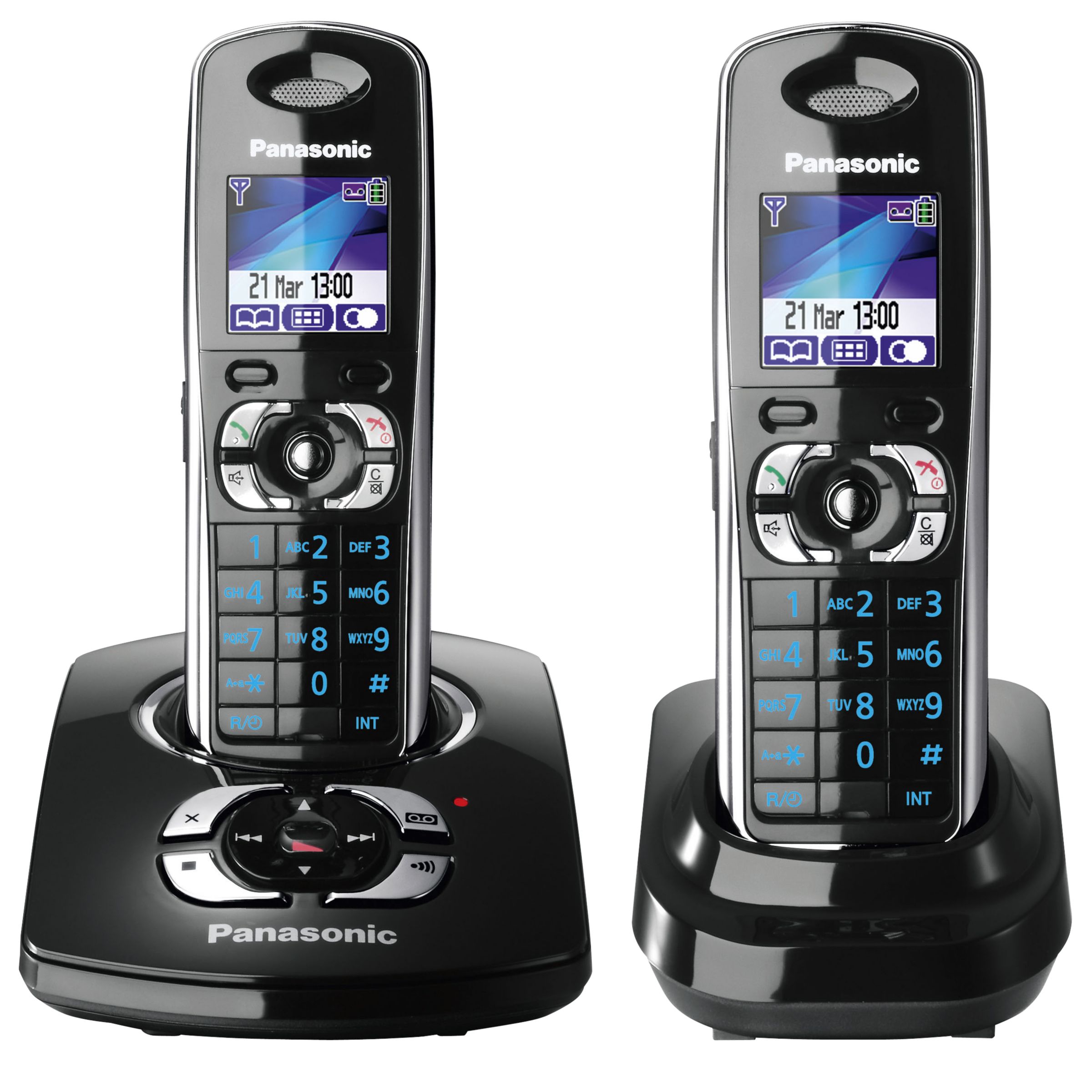 Panasonic KXTG8322EB Digital Telephone and Answering Machine Twin DECT