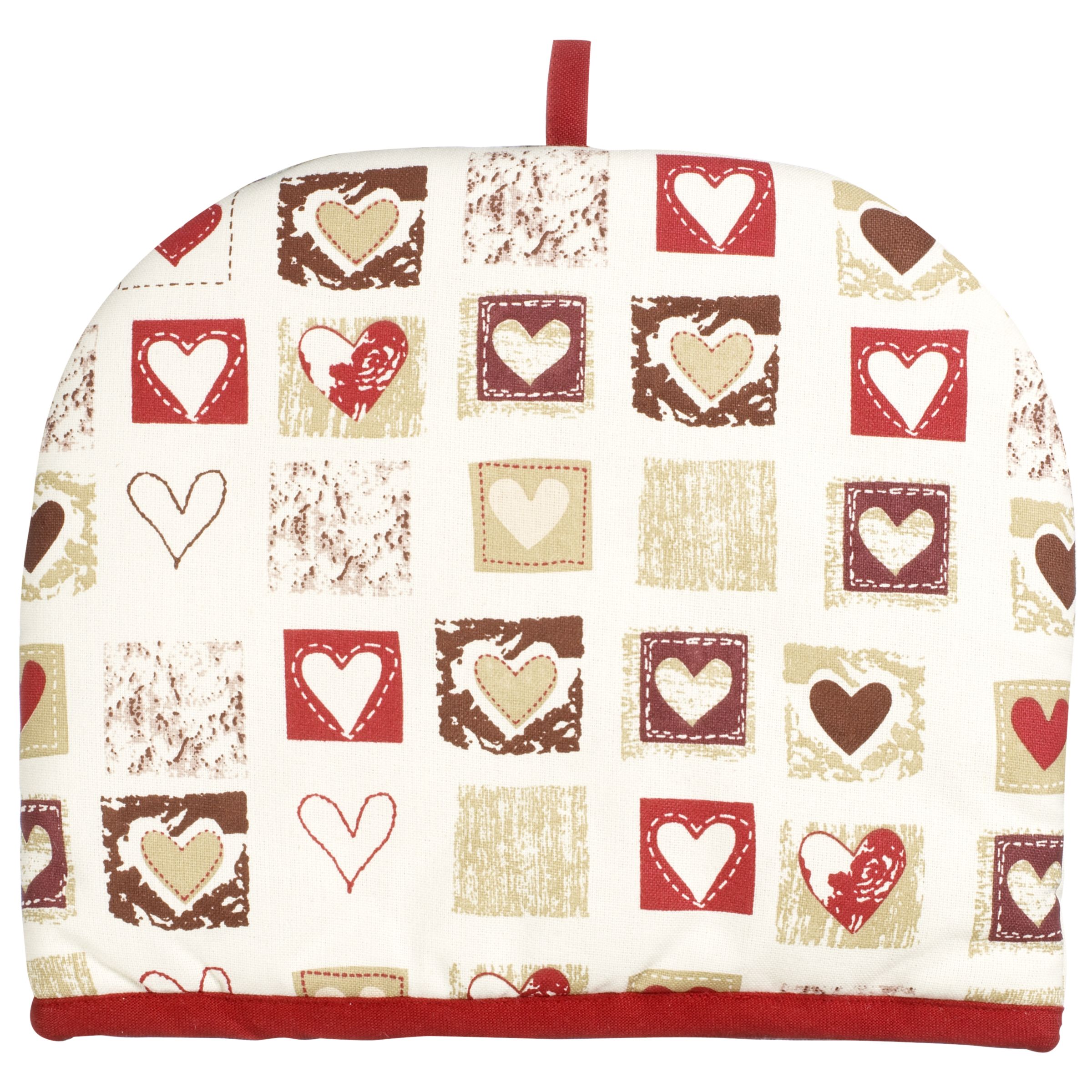 John Lewis Patchwork Hearts Tea Cosy