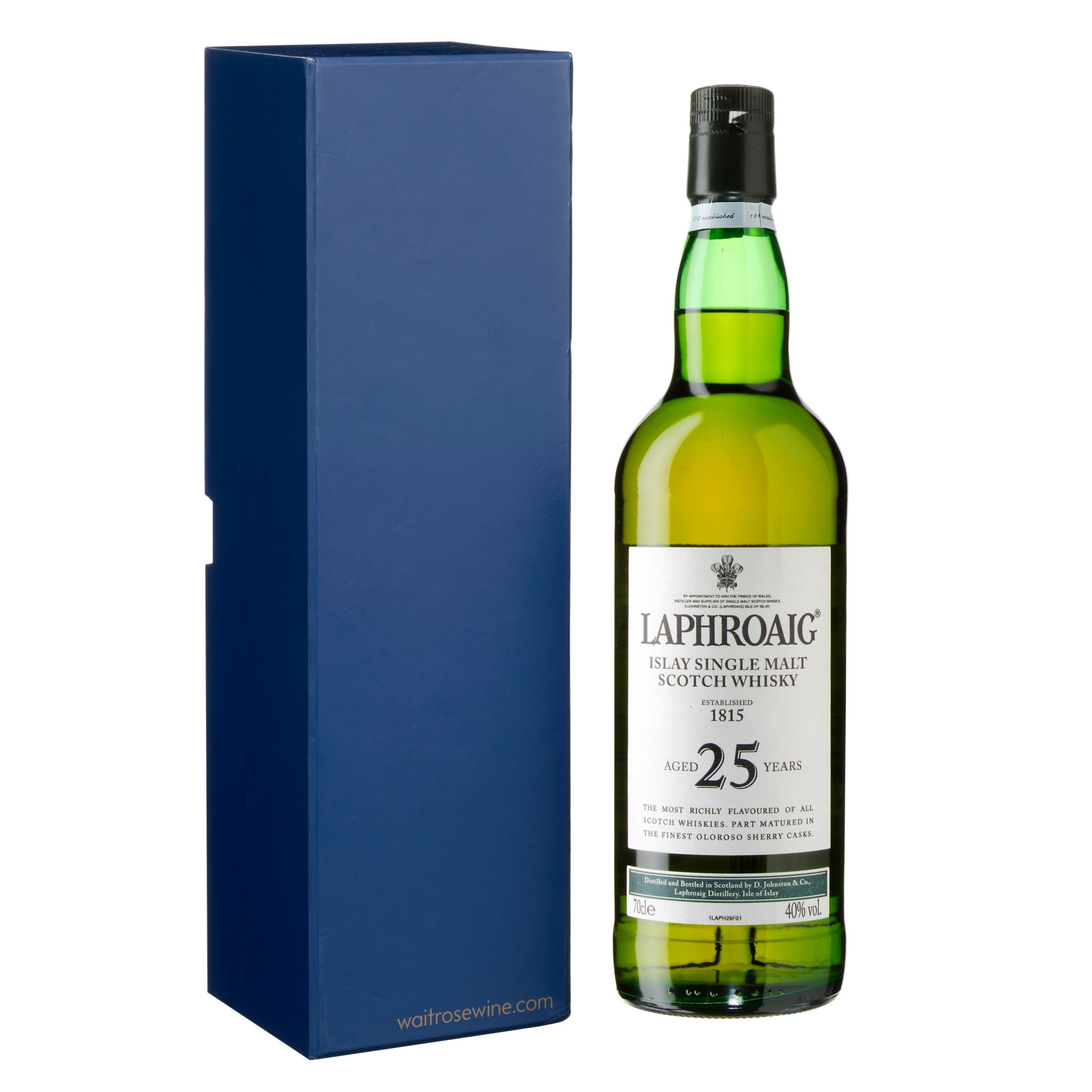 Laphroaig 25 YearOld Islay Malt Whisky Single Bottle Gift