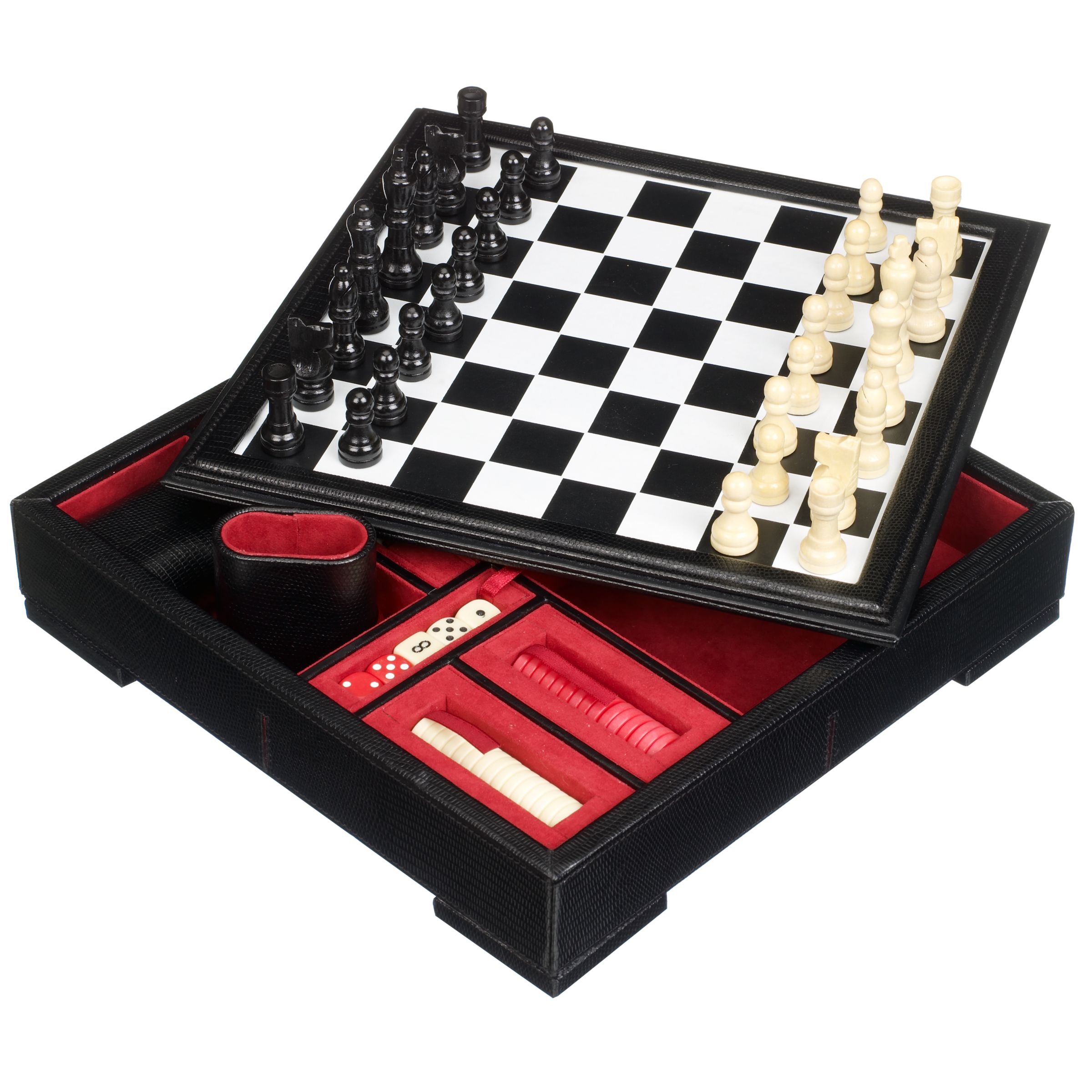 John Lewis Chess Draughts and Backgammon Set