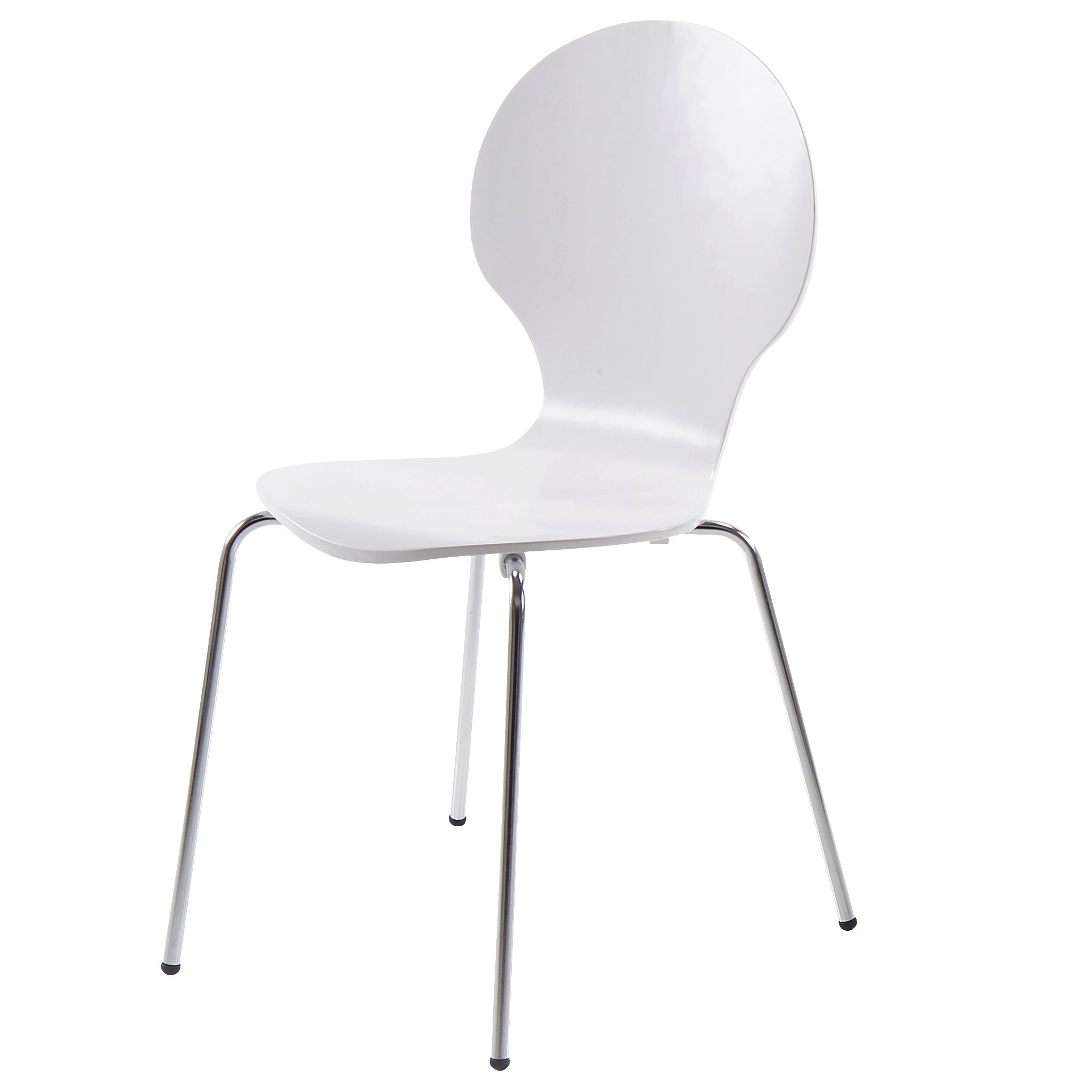 John Lewis Value Curve Chair, White