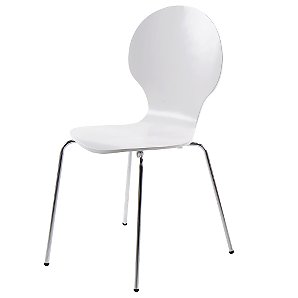 John Lewis Value Curve Chair, White