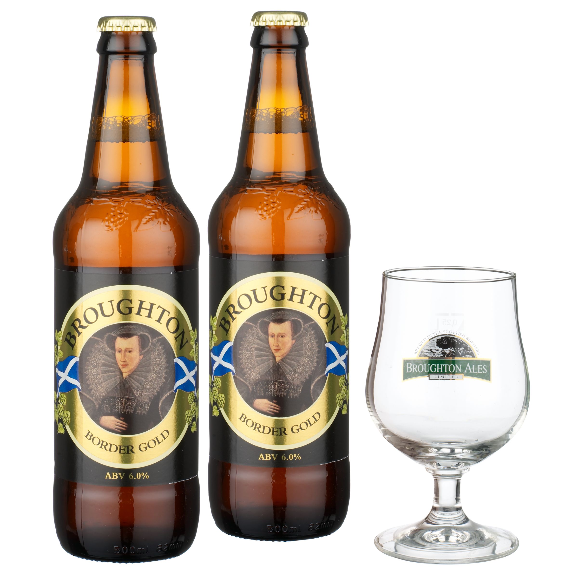 John Lewis Broughton Ales Organic Ales and Glass Gift Set
