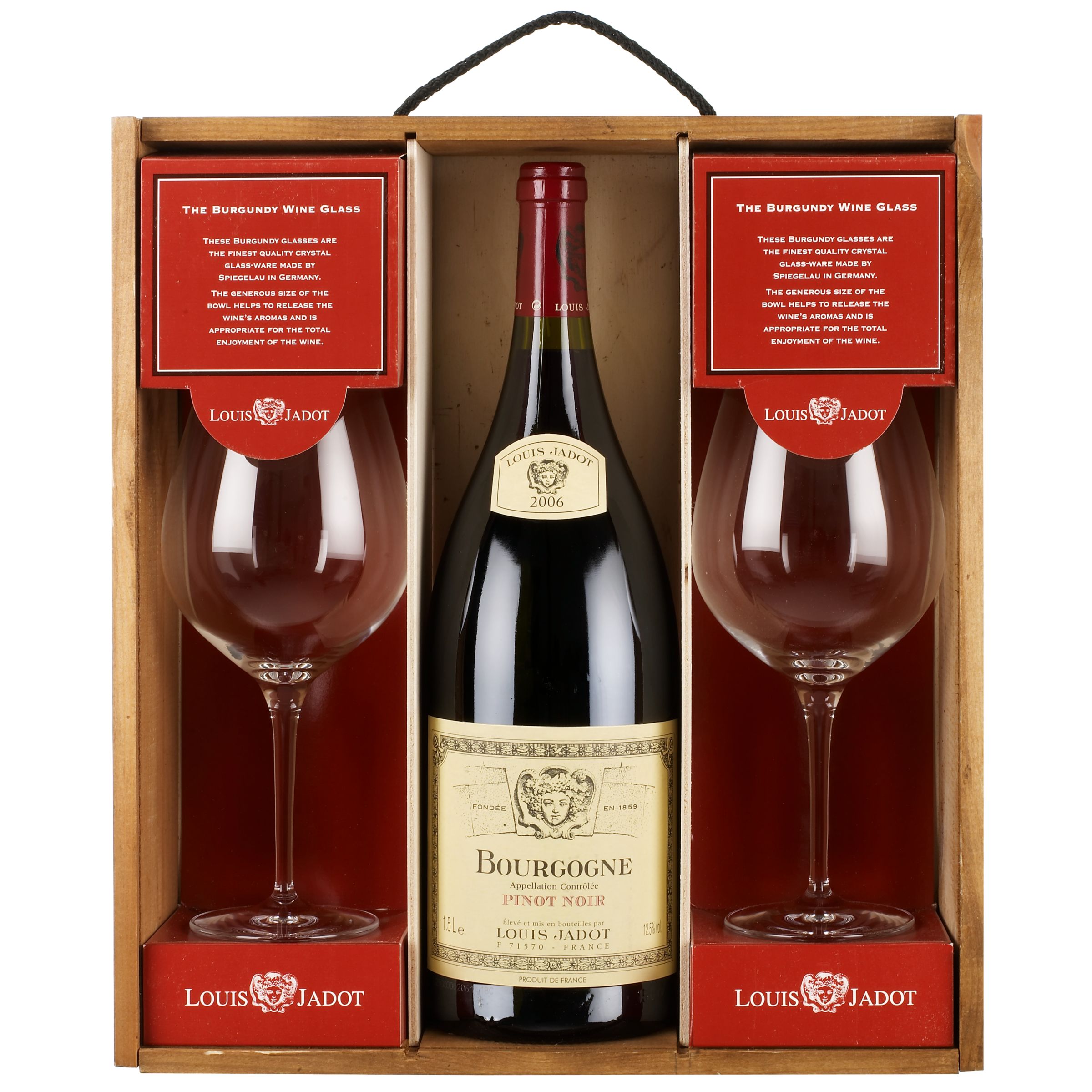 Louis Jadot Magnum and Glasses Gift Set