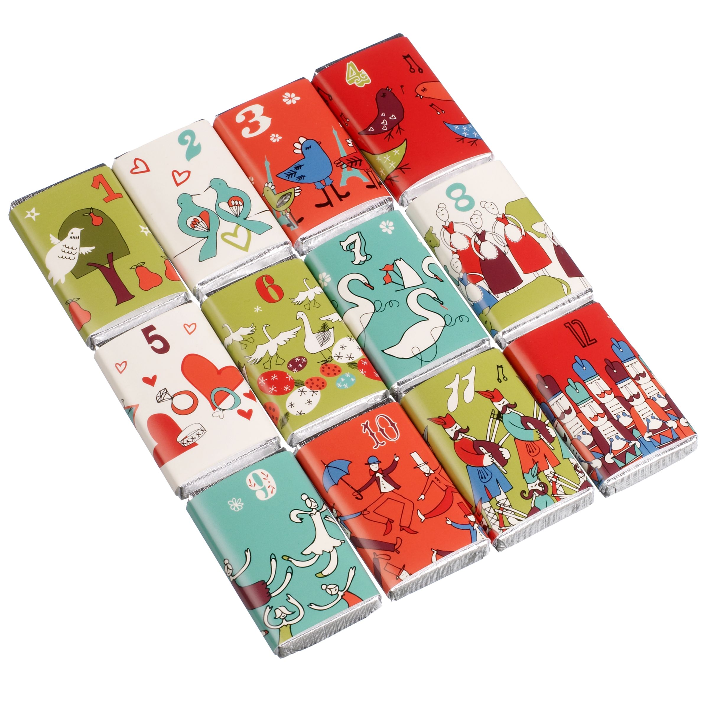 12 Days of Christmas Chocolate Stick Pack