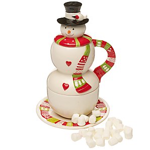 Hot Chocolate Stacking Snowman