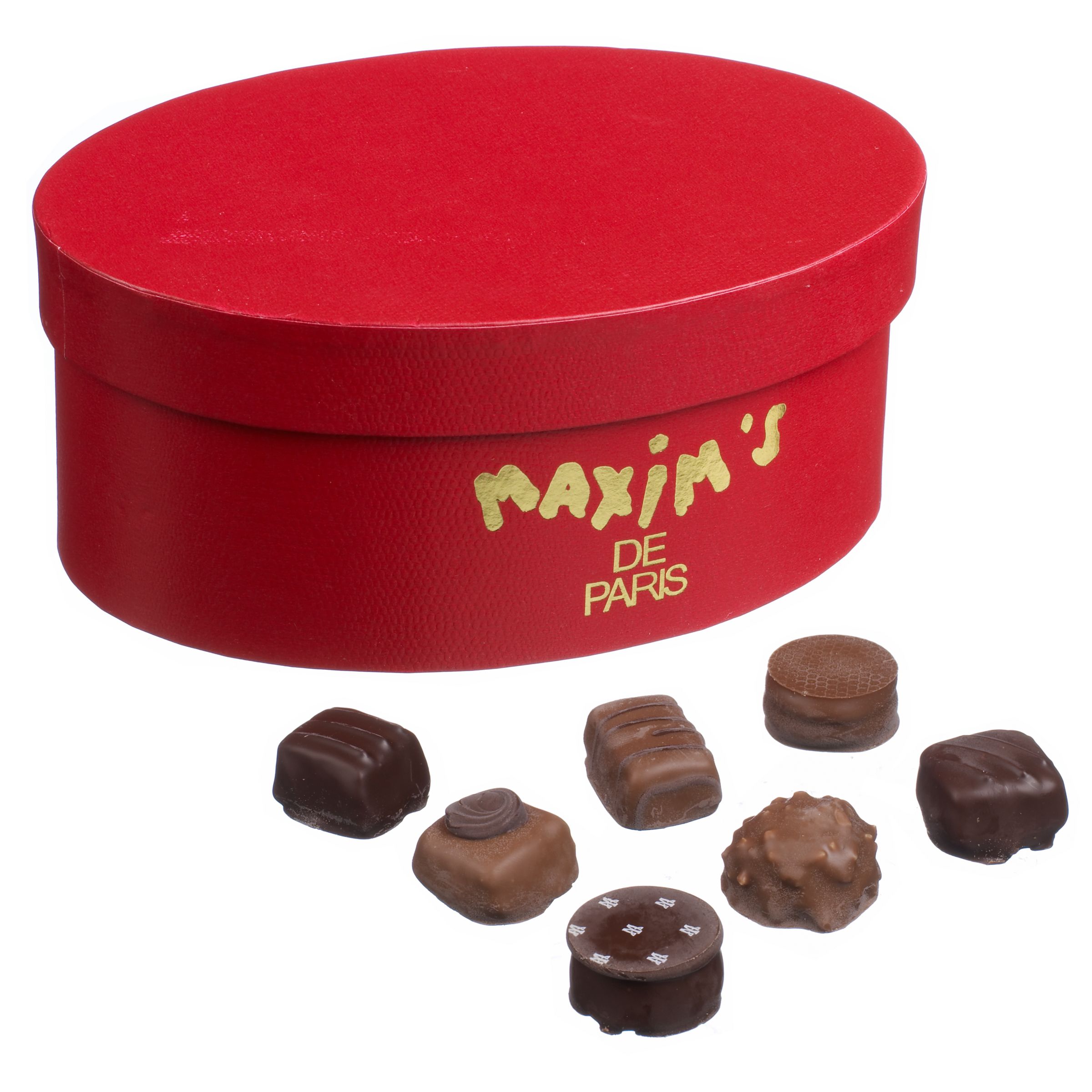 Maxims De Paris Assorted Chocolate Hat Box 370g