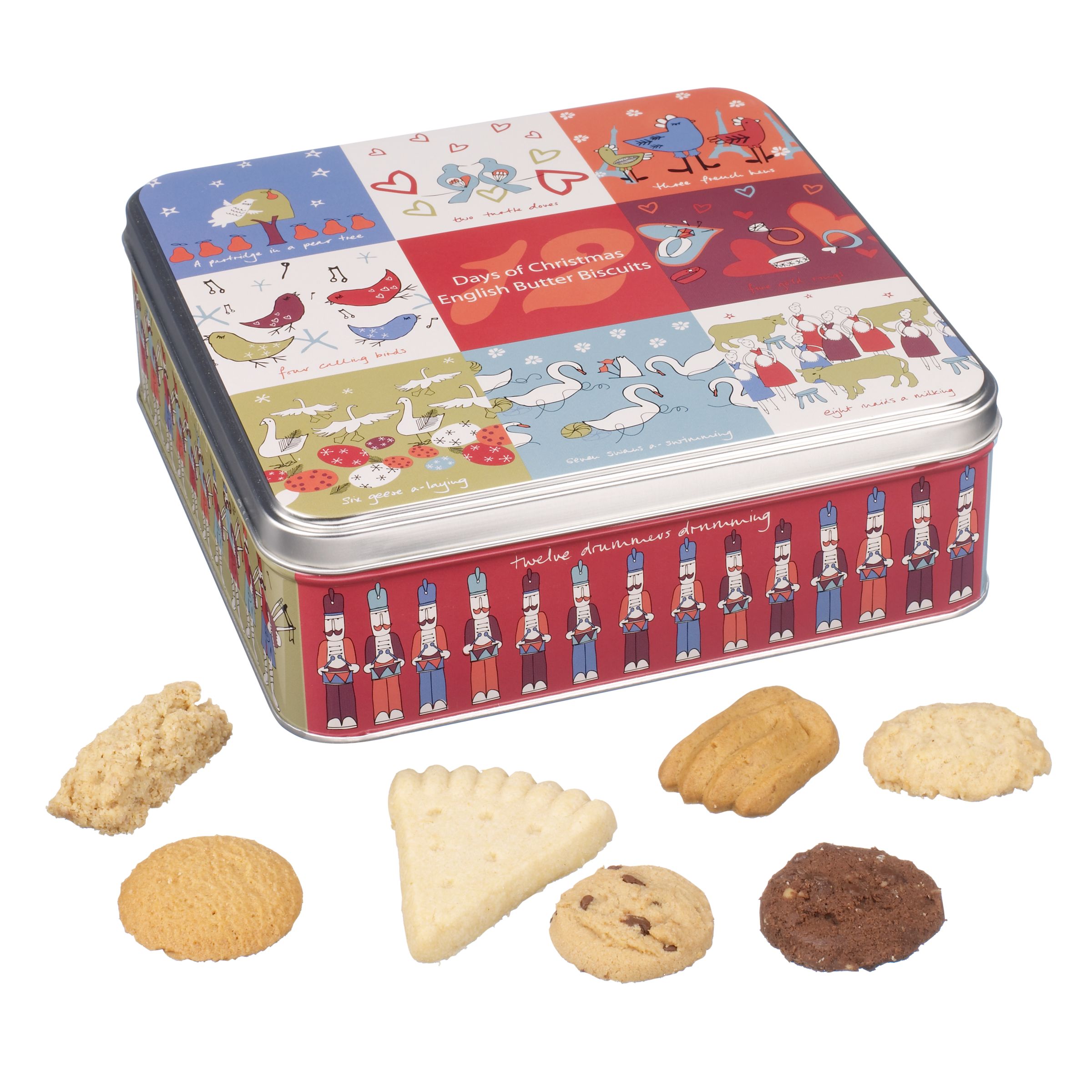 12 Days of Christmas Butter Biscuits Selection