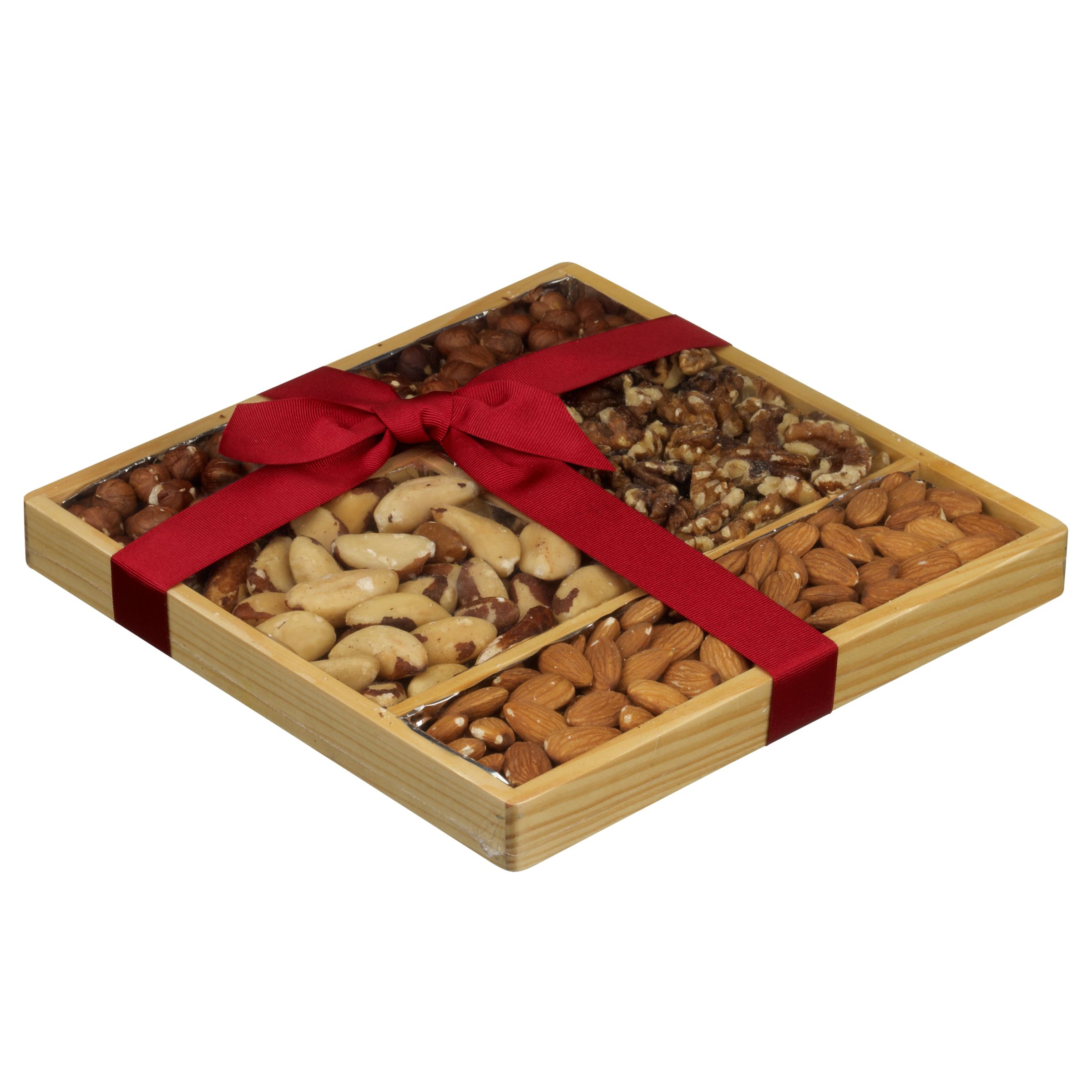 Natural Nuts Wooden Tray Selection