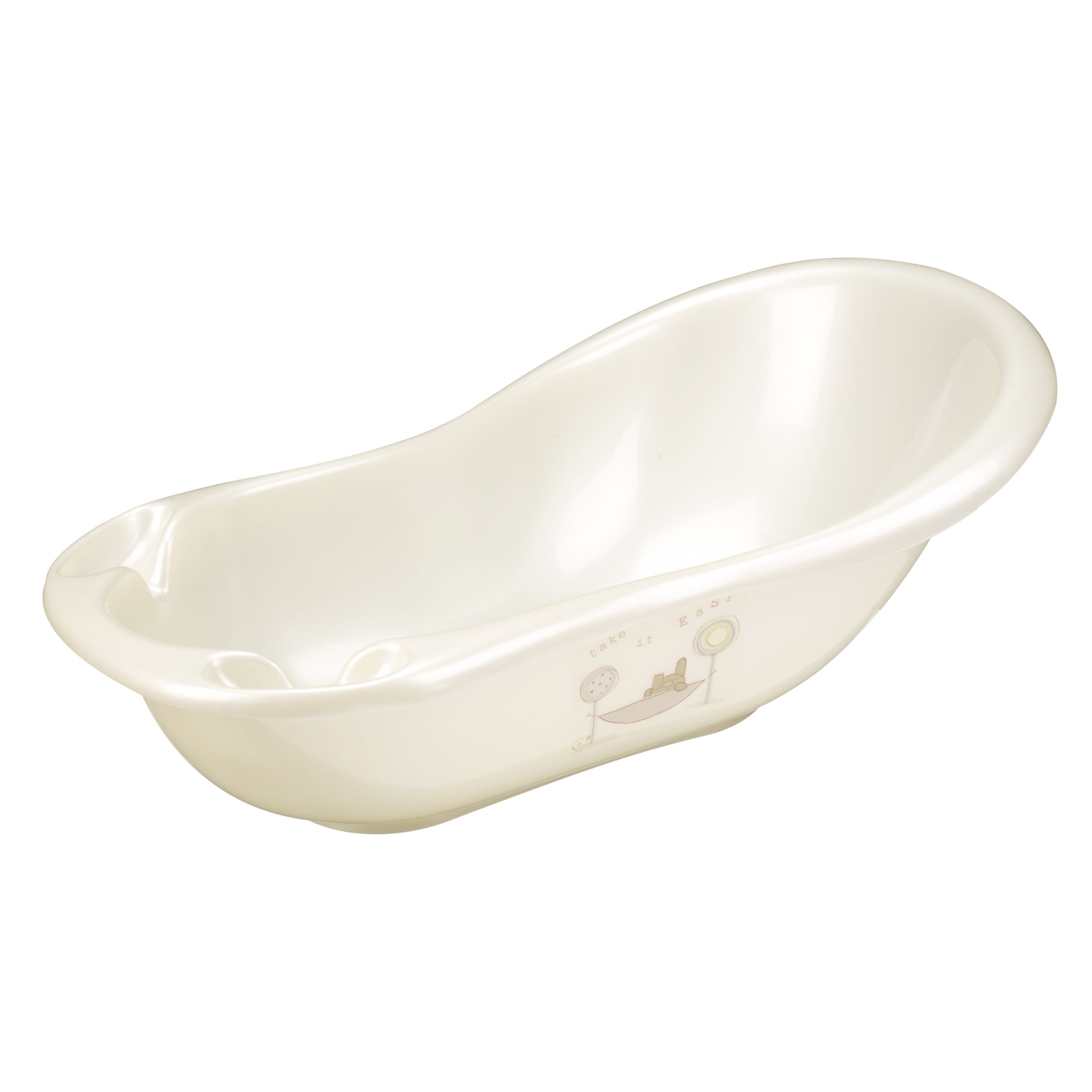 John Lewis Take It Easy Bath, Cream