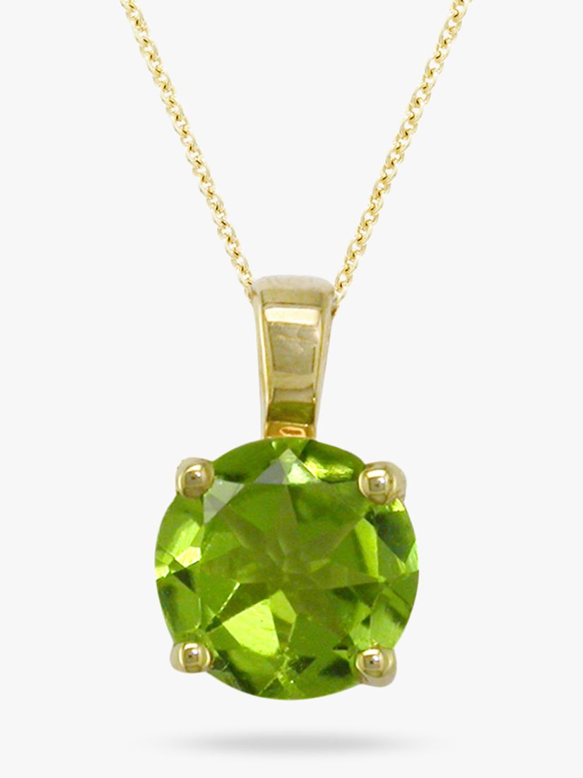 London Road Round Peridot Necklace at John Lewis