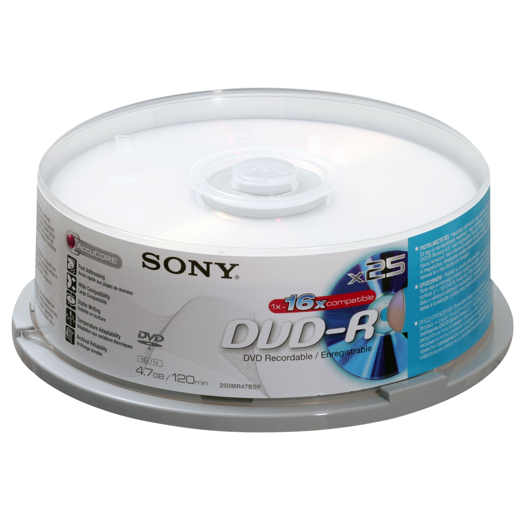 Sony DVD R Discs 25DMR47BSP Pack of 25