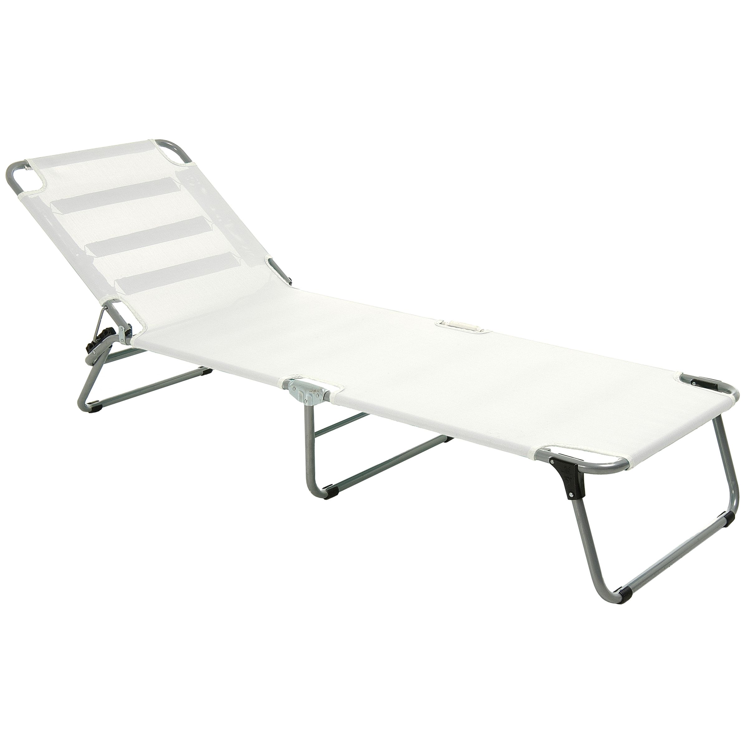 Amigo Sunlounger, White