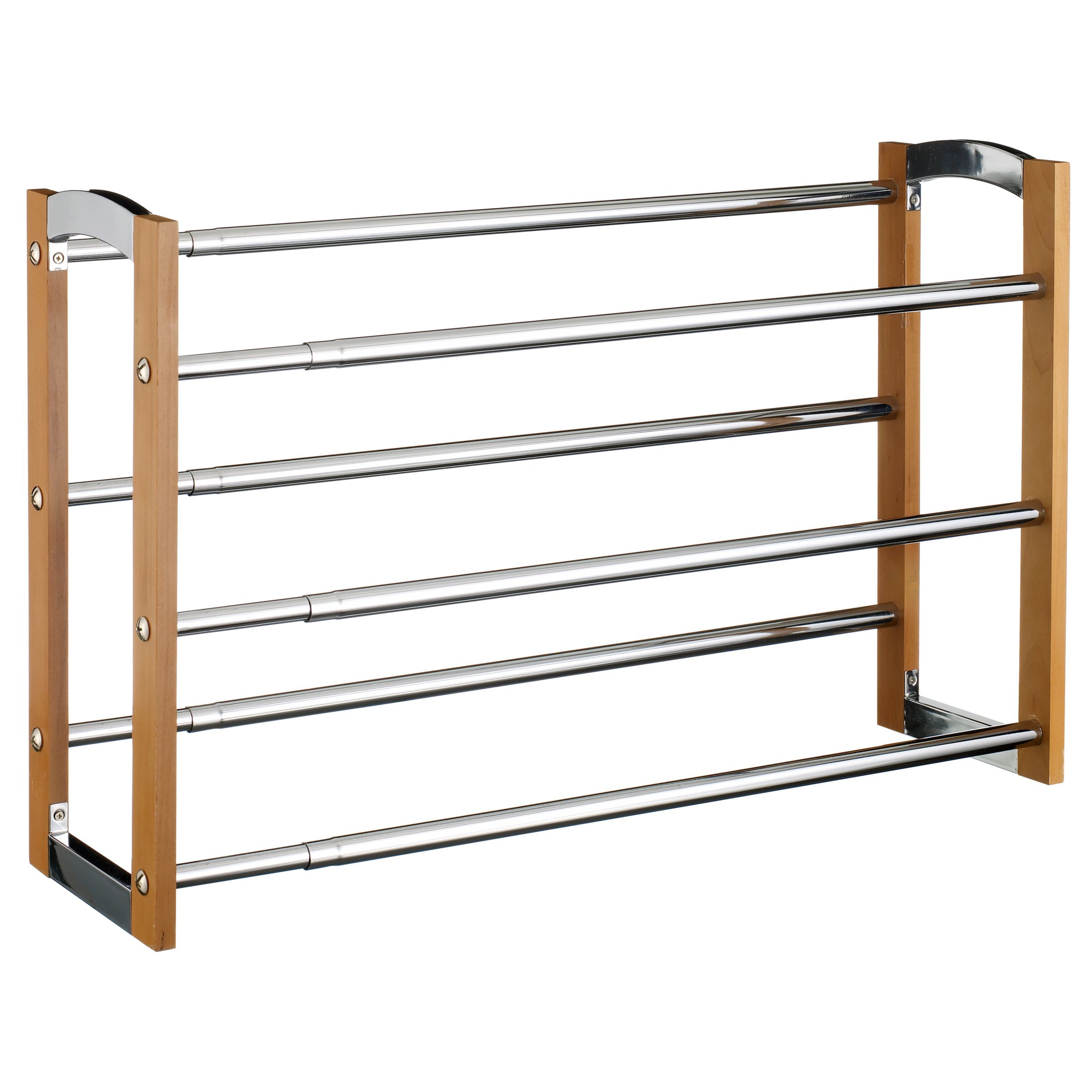 John Lewis 3 Tier Expanding Shoe Rack