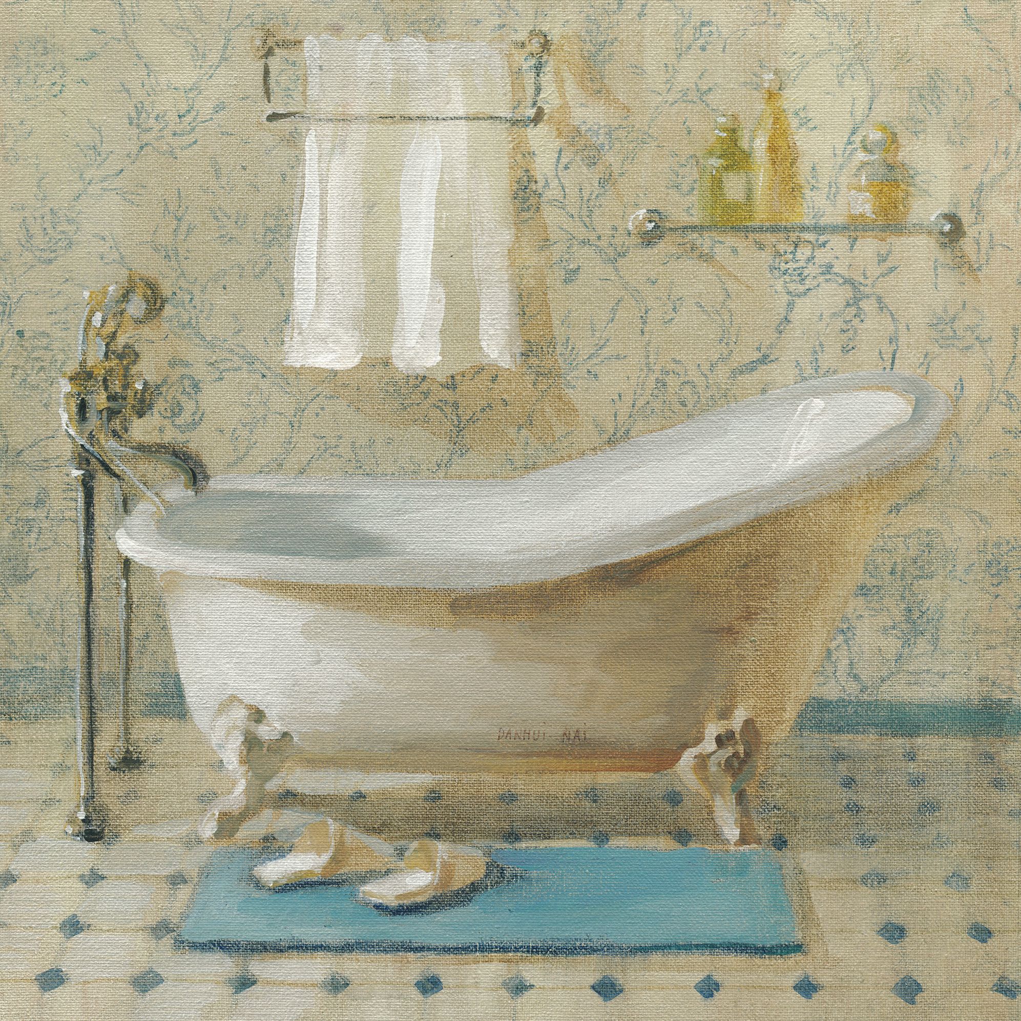 Victorian Bath 3 Print 25x25cm