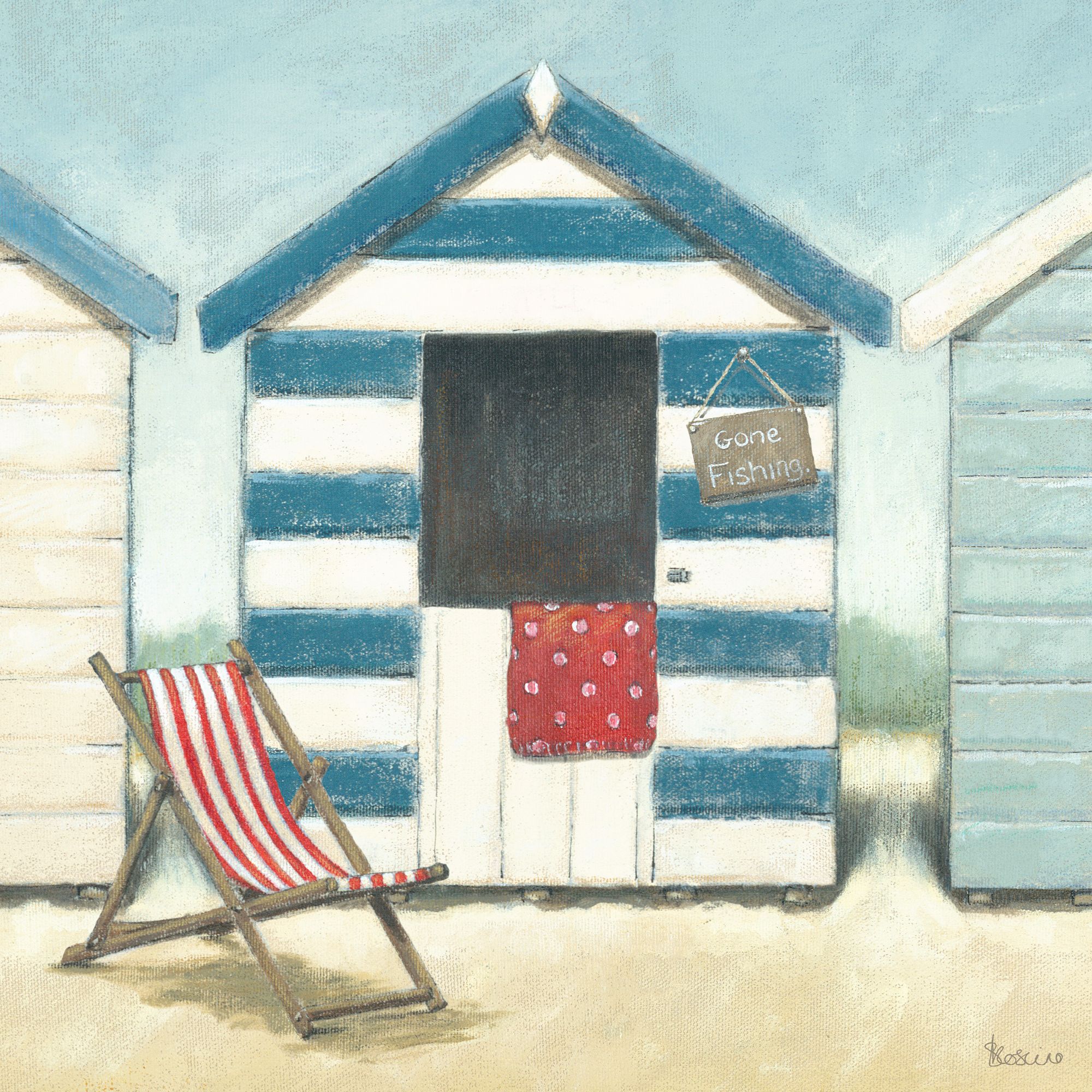 Candy Deckchair Print 39x39cm