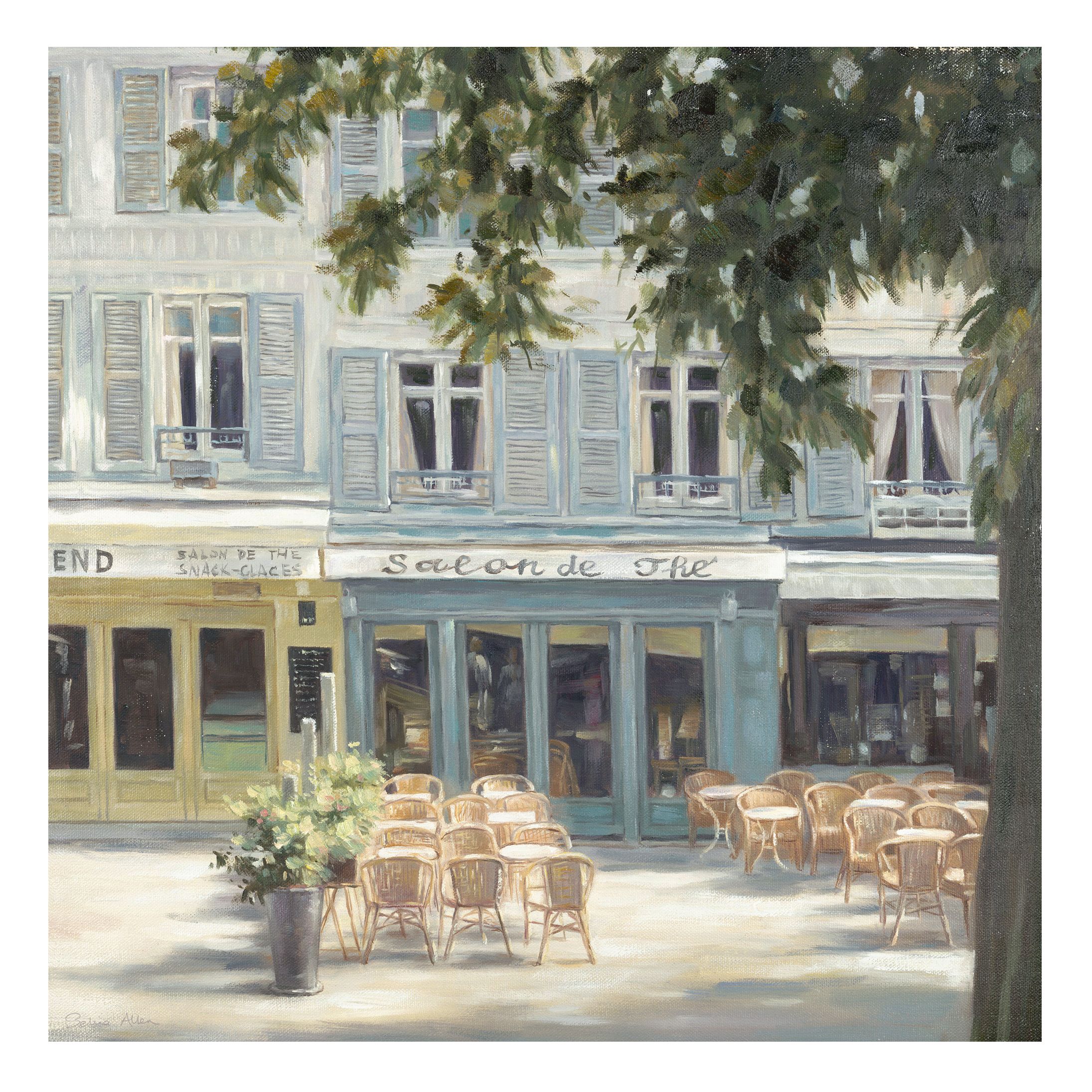 Salon de Thandeacute Cafandeacute Print 40x40cm