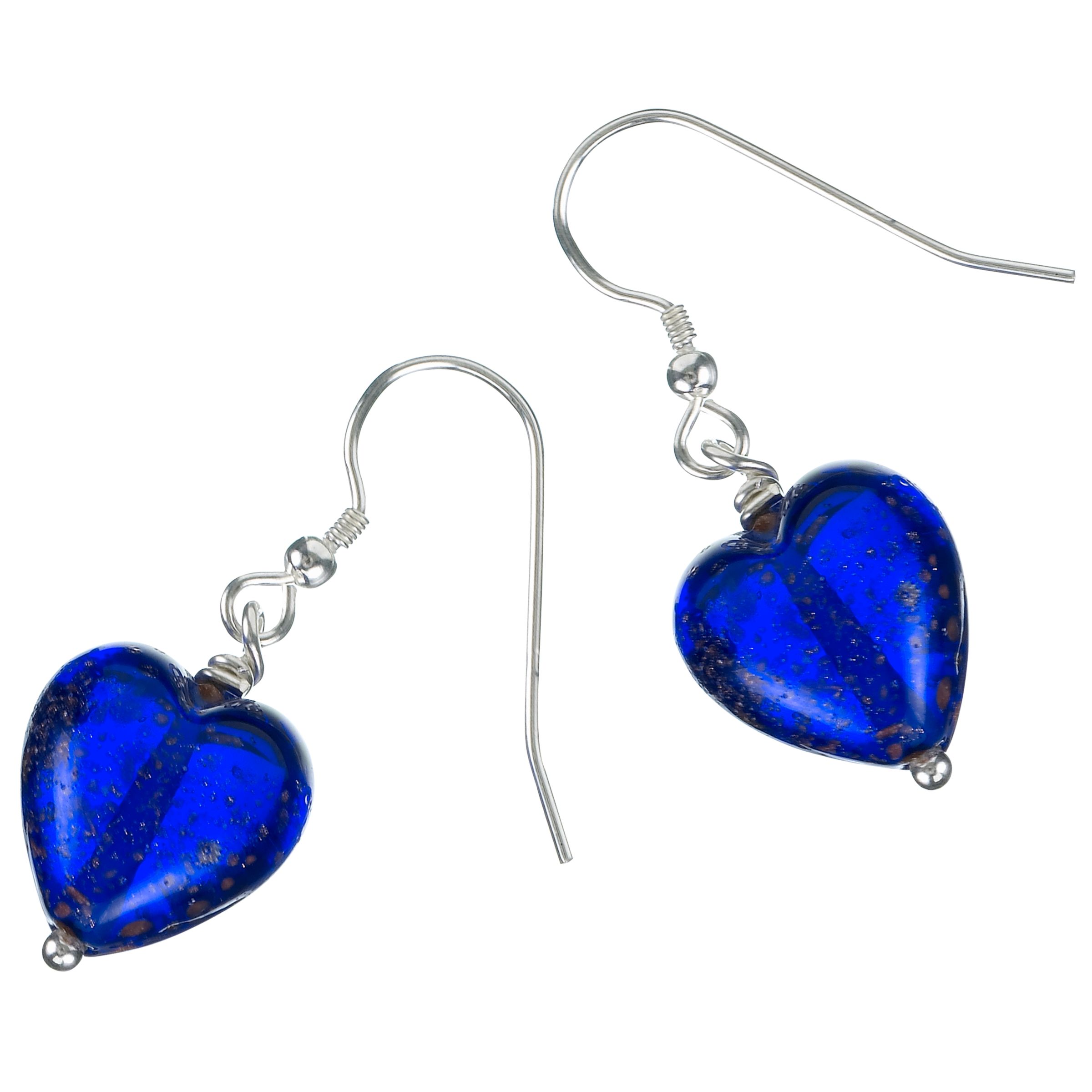 Martick Jewellery Blue Galaxy Heart Earrings