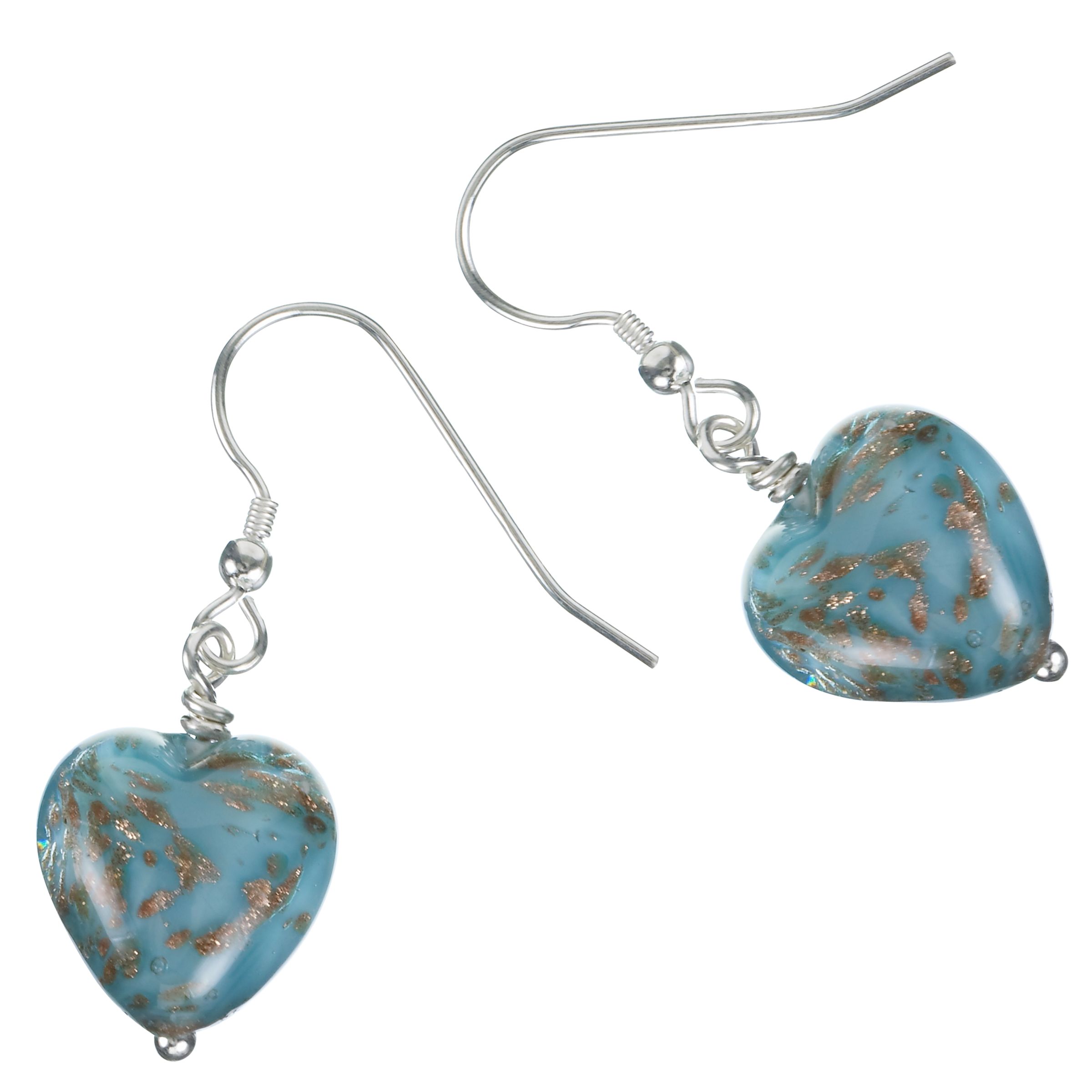 Martick Jewellery Aqua Galaxy Heart Earrings