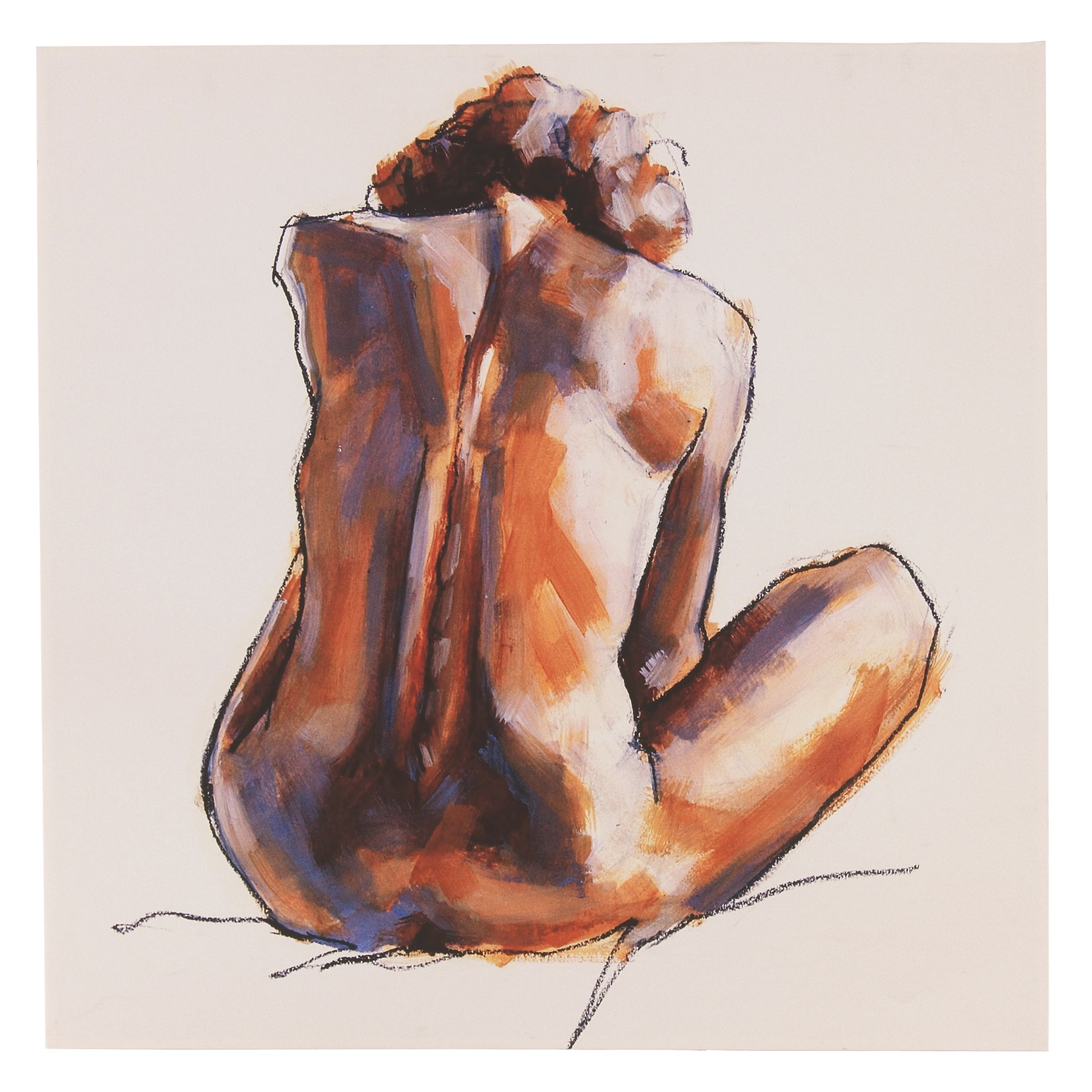 Nude 2 Print Ivory 90x90cm