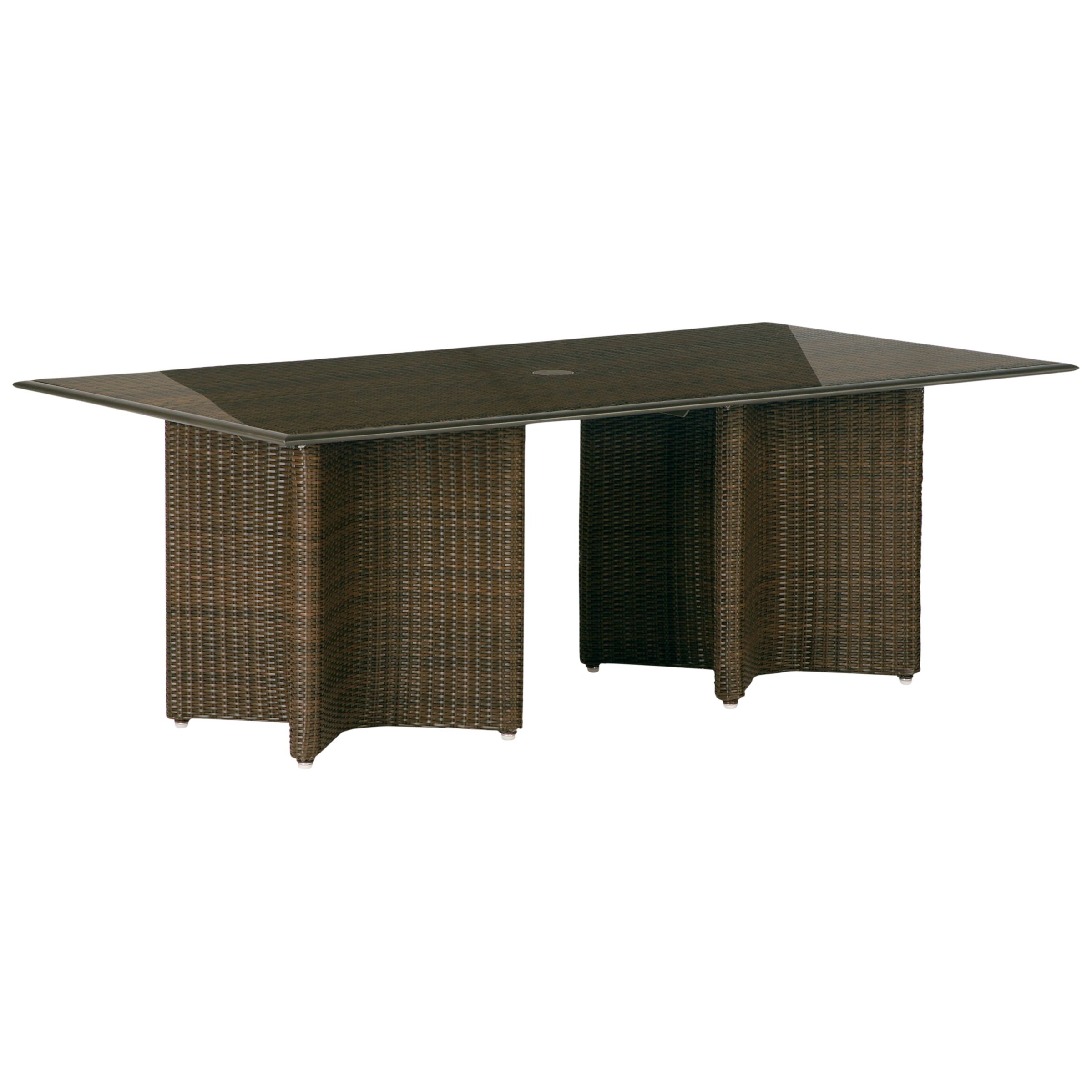 Barlow Tyrie Savannah Rectangular 8 Seater Outdoor Dining Table, Synthetic Wicker