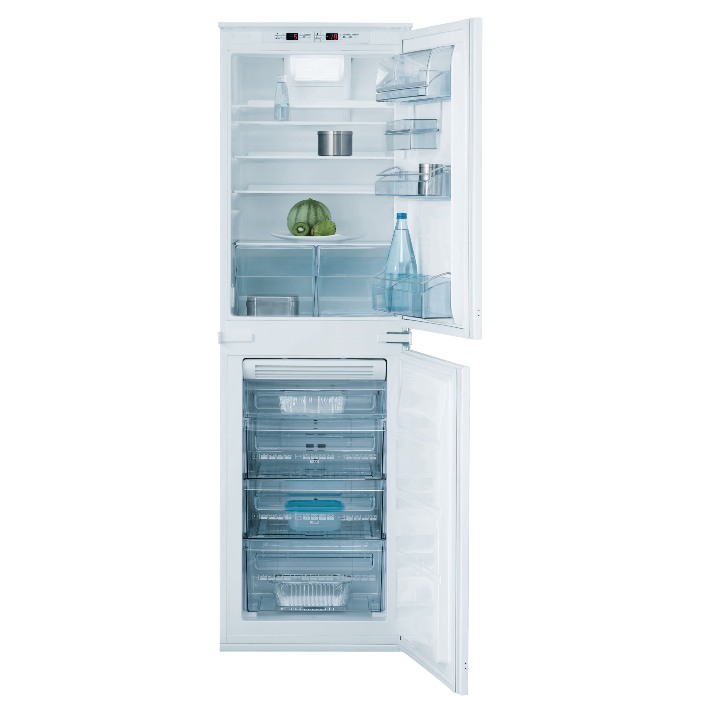 AEG SN918424I Integrated Fridge Freezer, White at John Lewis