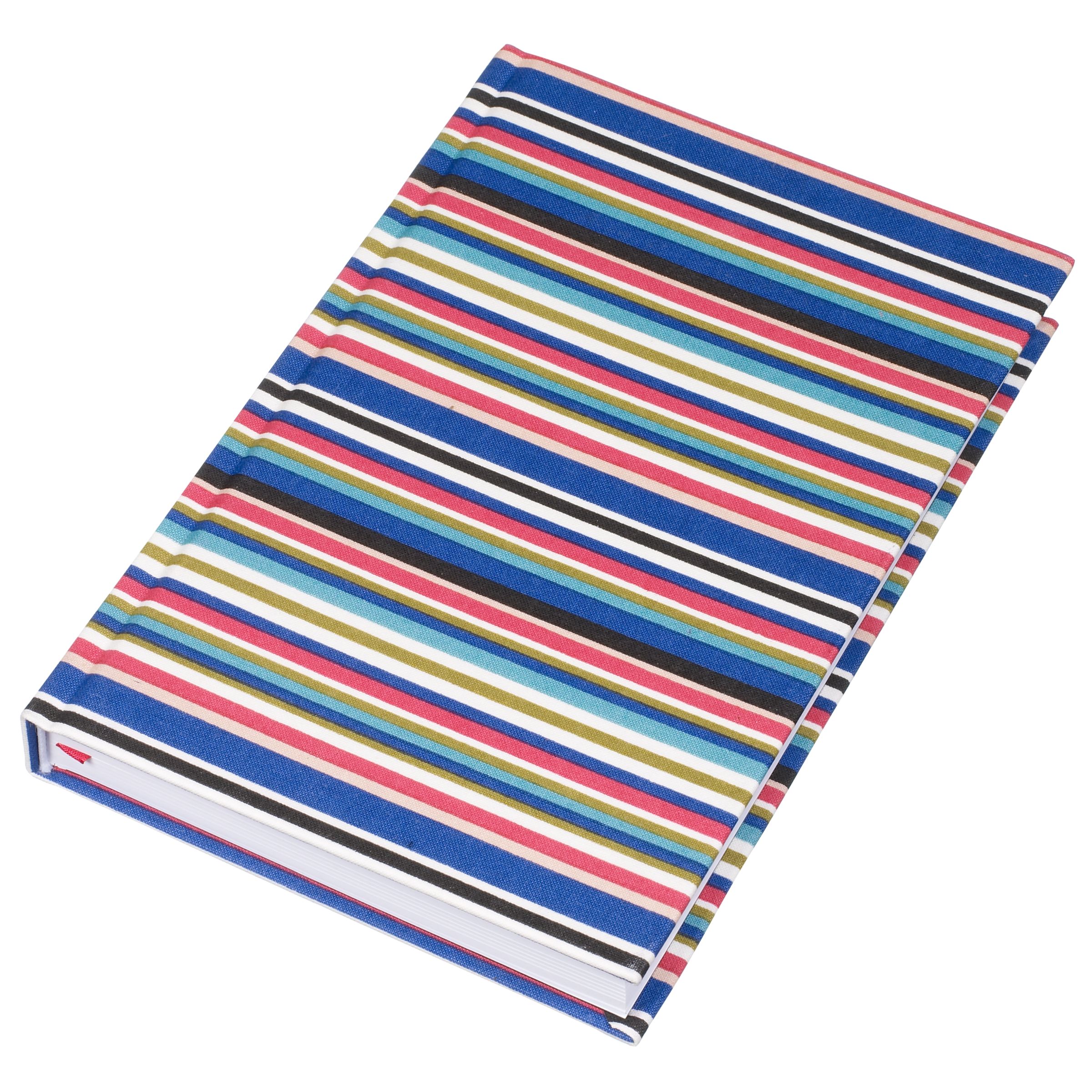 John Lewis Blue Stripe Notebook A5