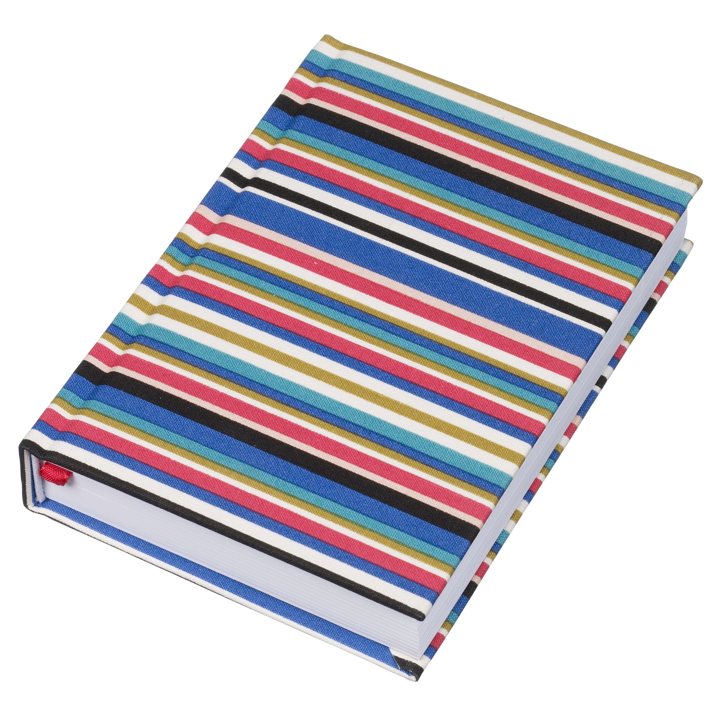 John Lewis Blue Stripe Notebook A6