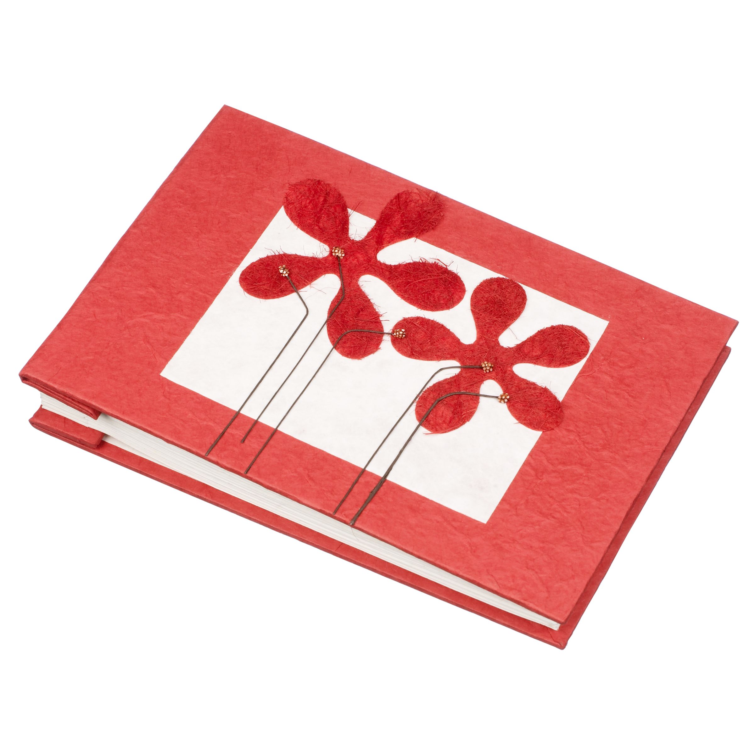 Red Flower Photo Album Small
