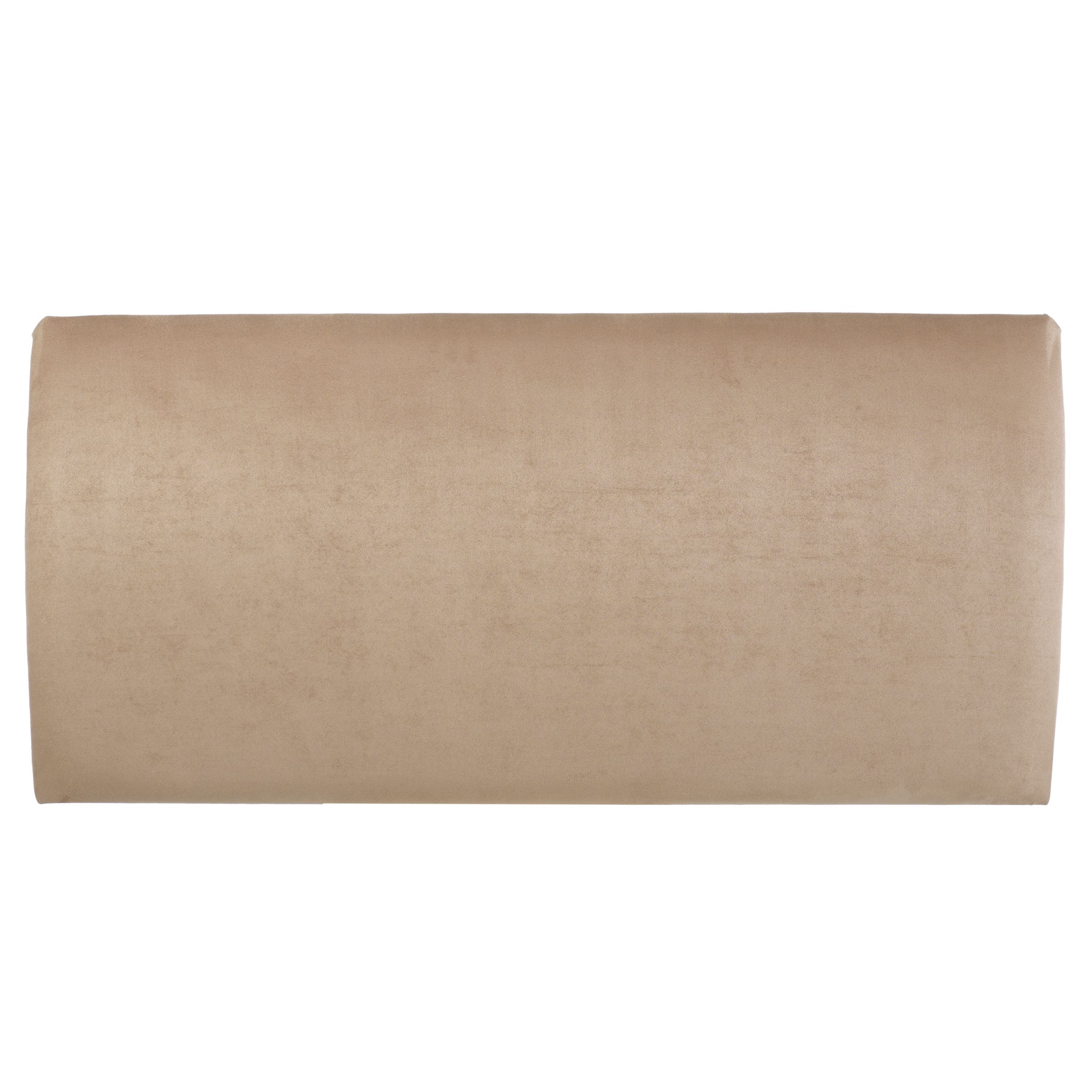John Lewis Meridan Suede Headboard, Chocolate,