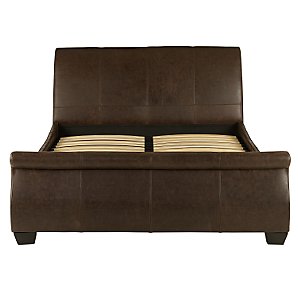 Delano Leather Bedstead, Double