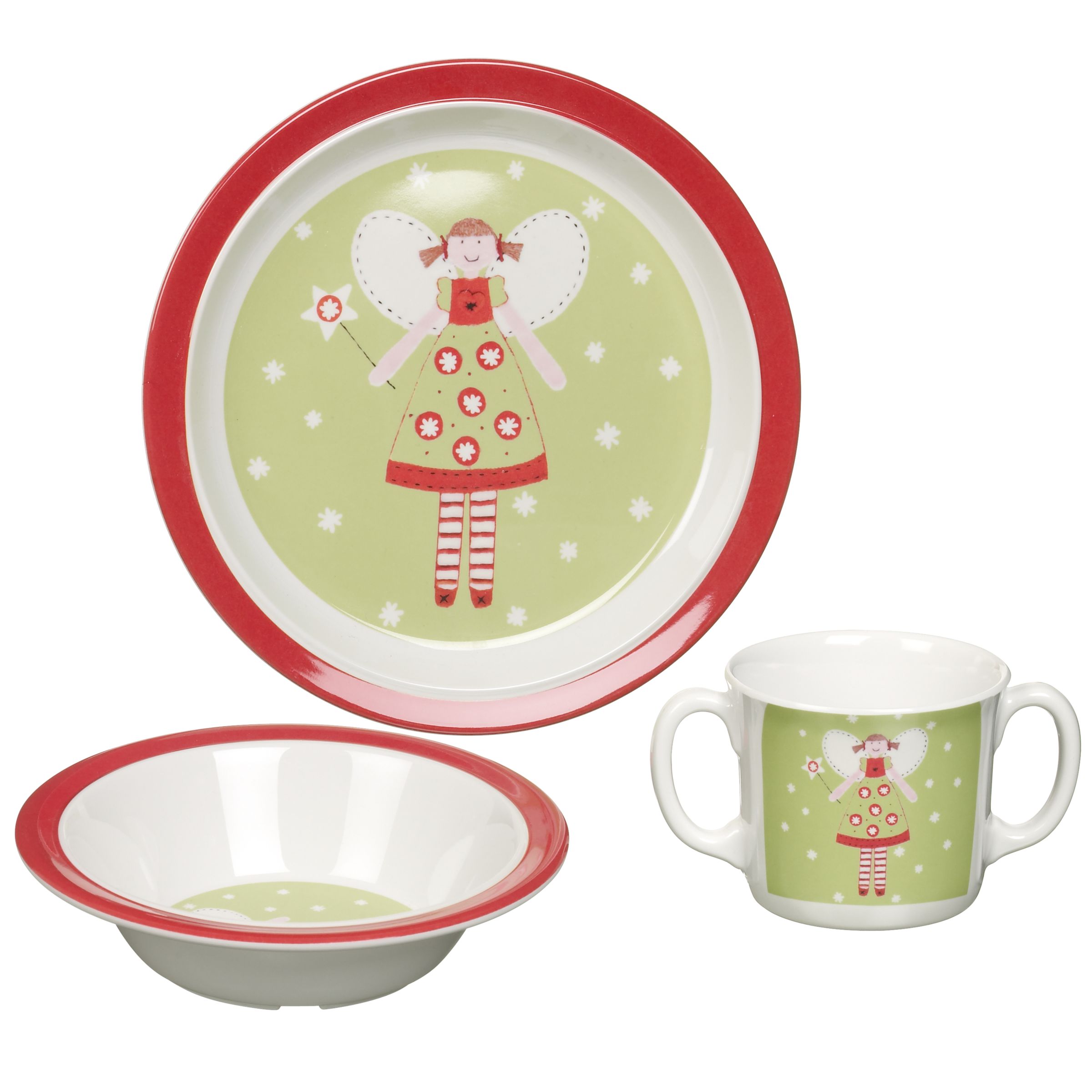 John Lewis 3 Piece Fairy Melamine Set