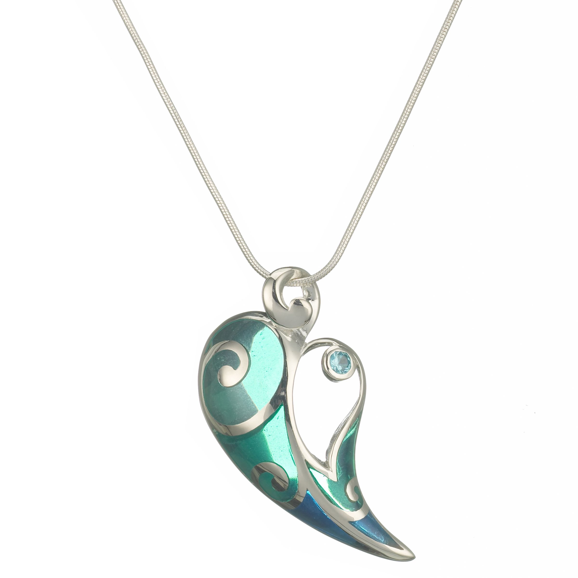 JouJou Sterling Silver Pendant, Blue
