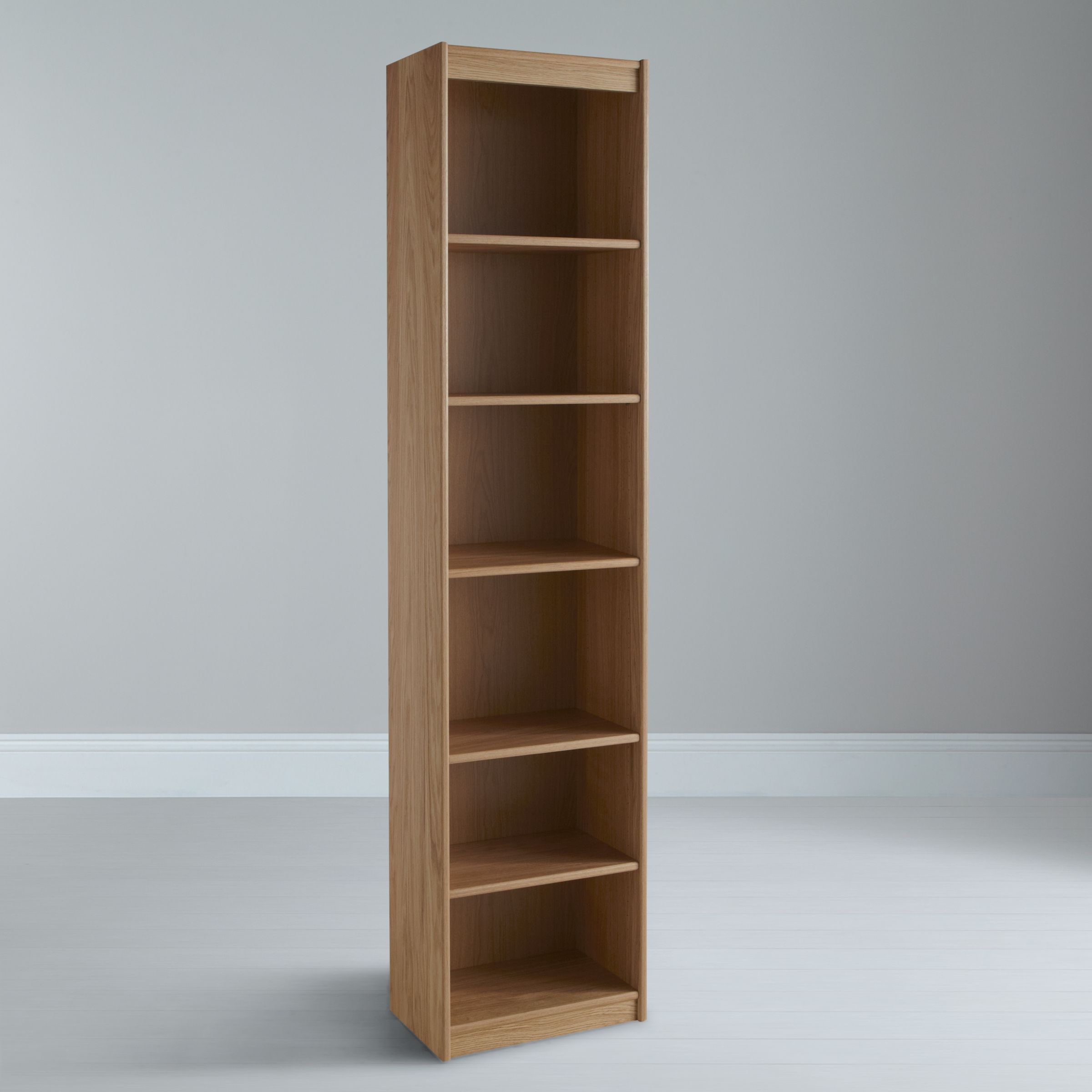 John Lewis Agatha Tall Narrow Bookcase, Oak