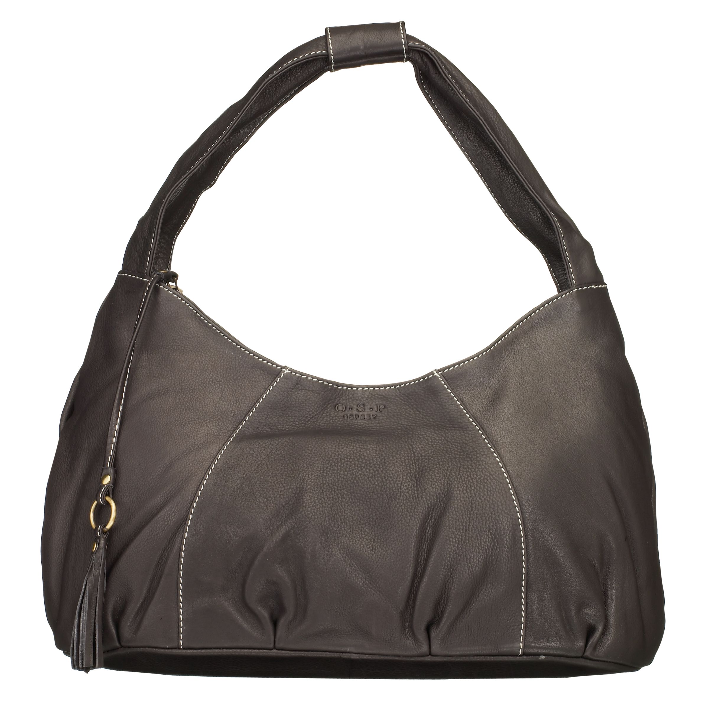 O.S.P Osprey The Fontana Leather Shoulder Bag Black