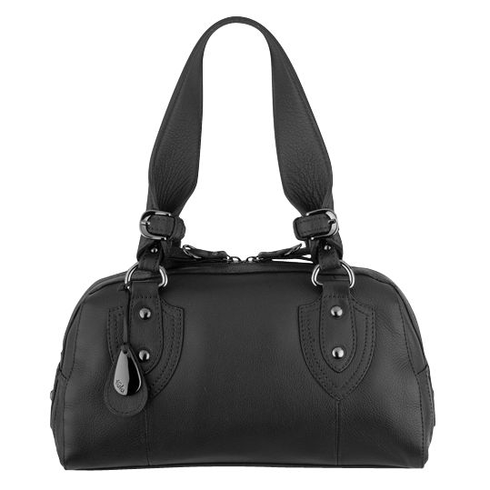 Tula Guava Medium Grab Handbag, Black