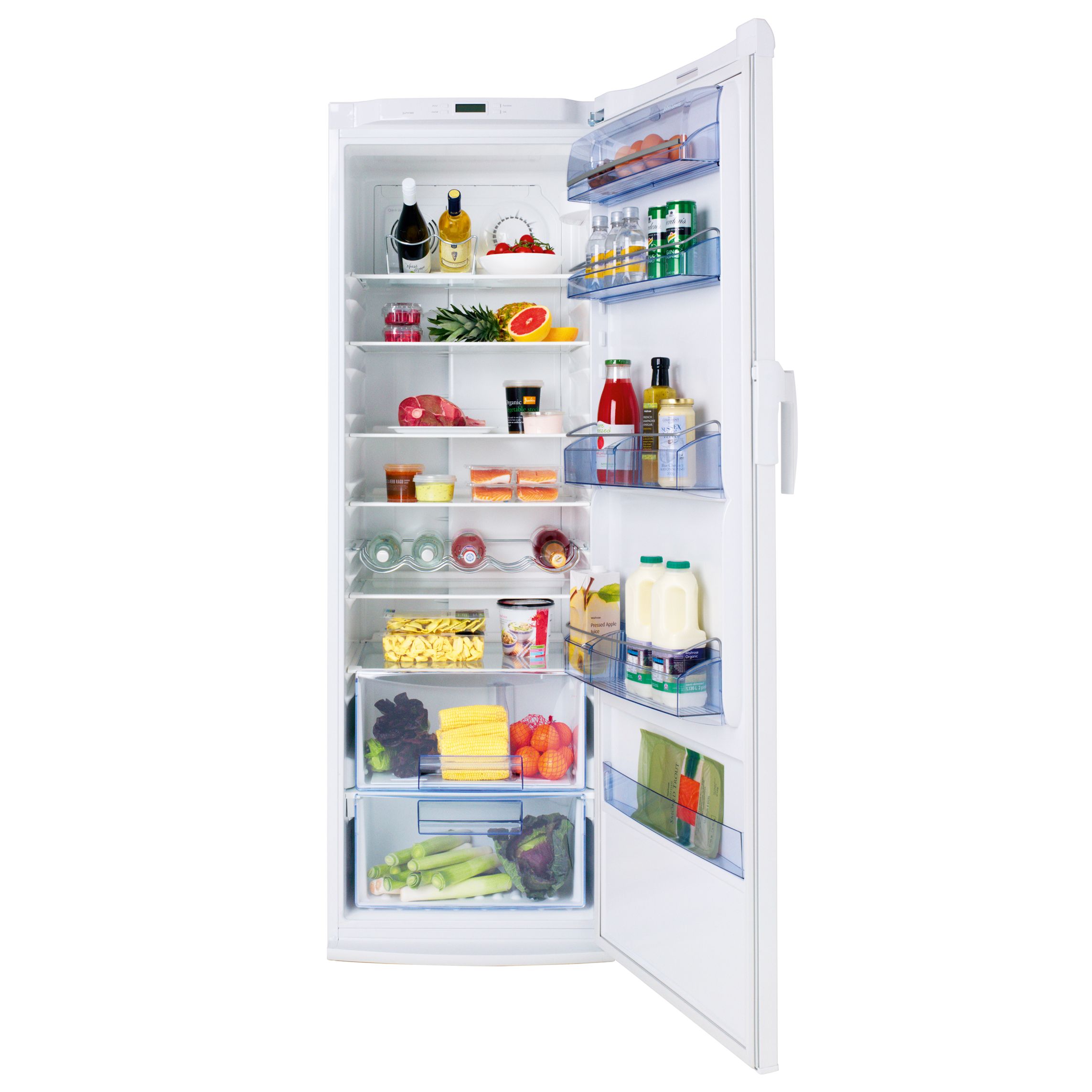 John Lewis JLLFW1809 Tall Larder Fridge White Express Delivery