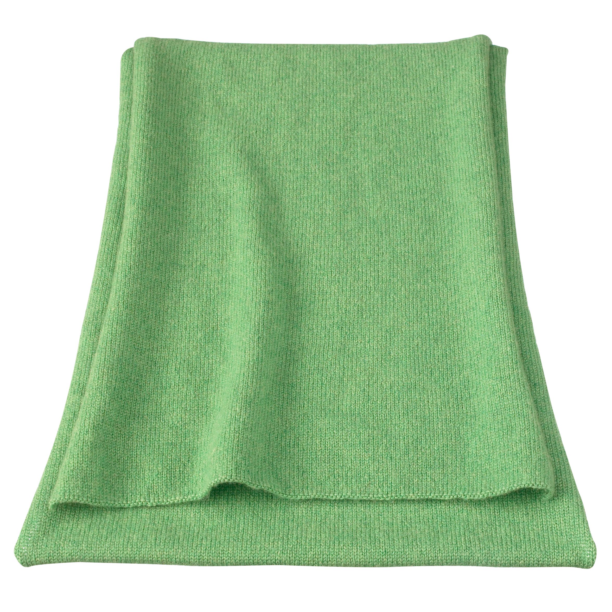 Johnstons for John Lewis Cashmere Scarf, Green, One Size