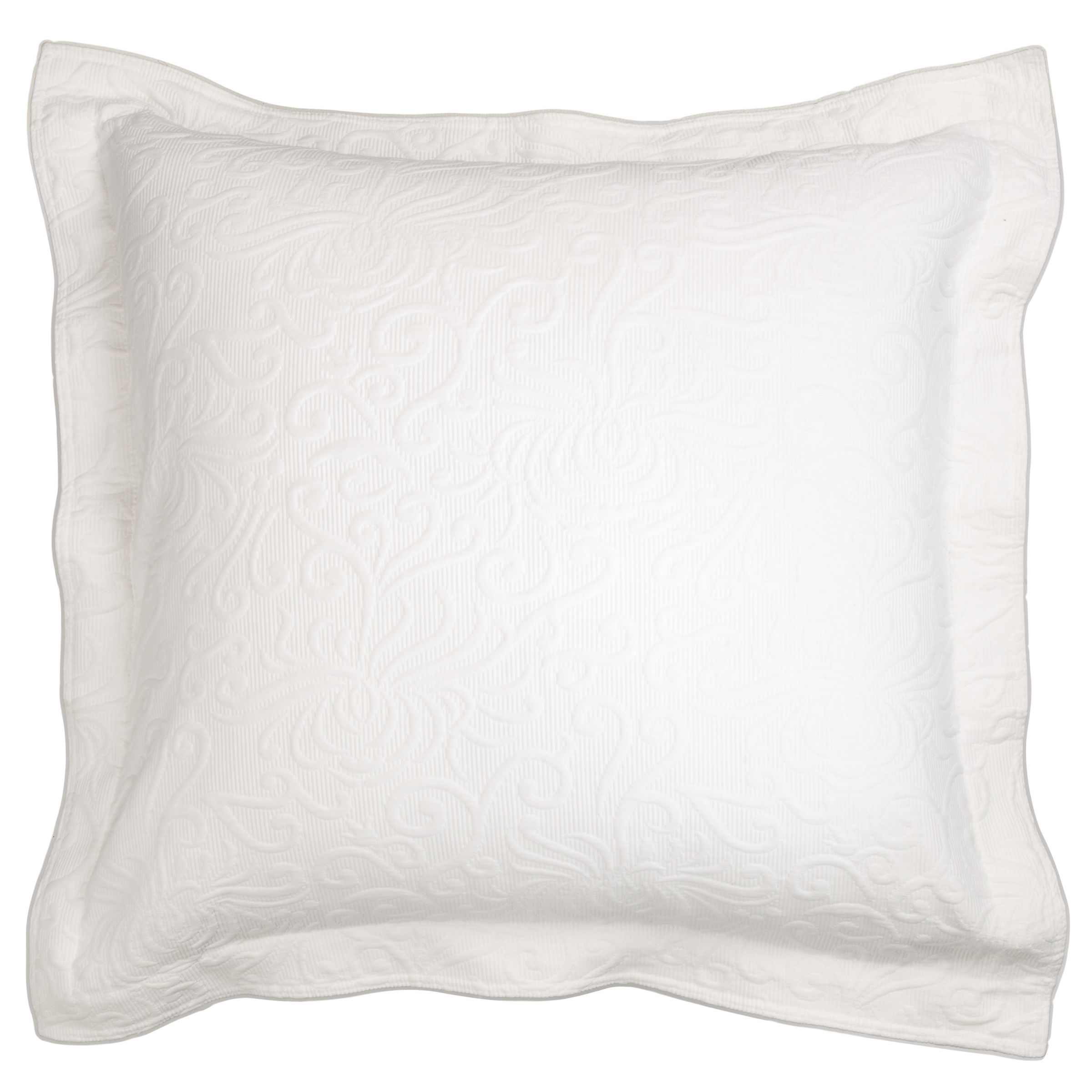 John Lewis Alice Square Oxford Pillowsham, White