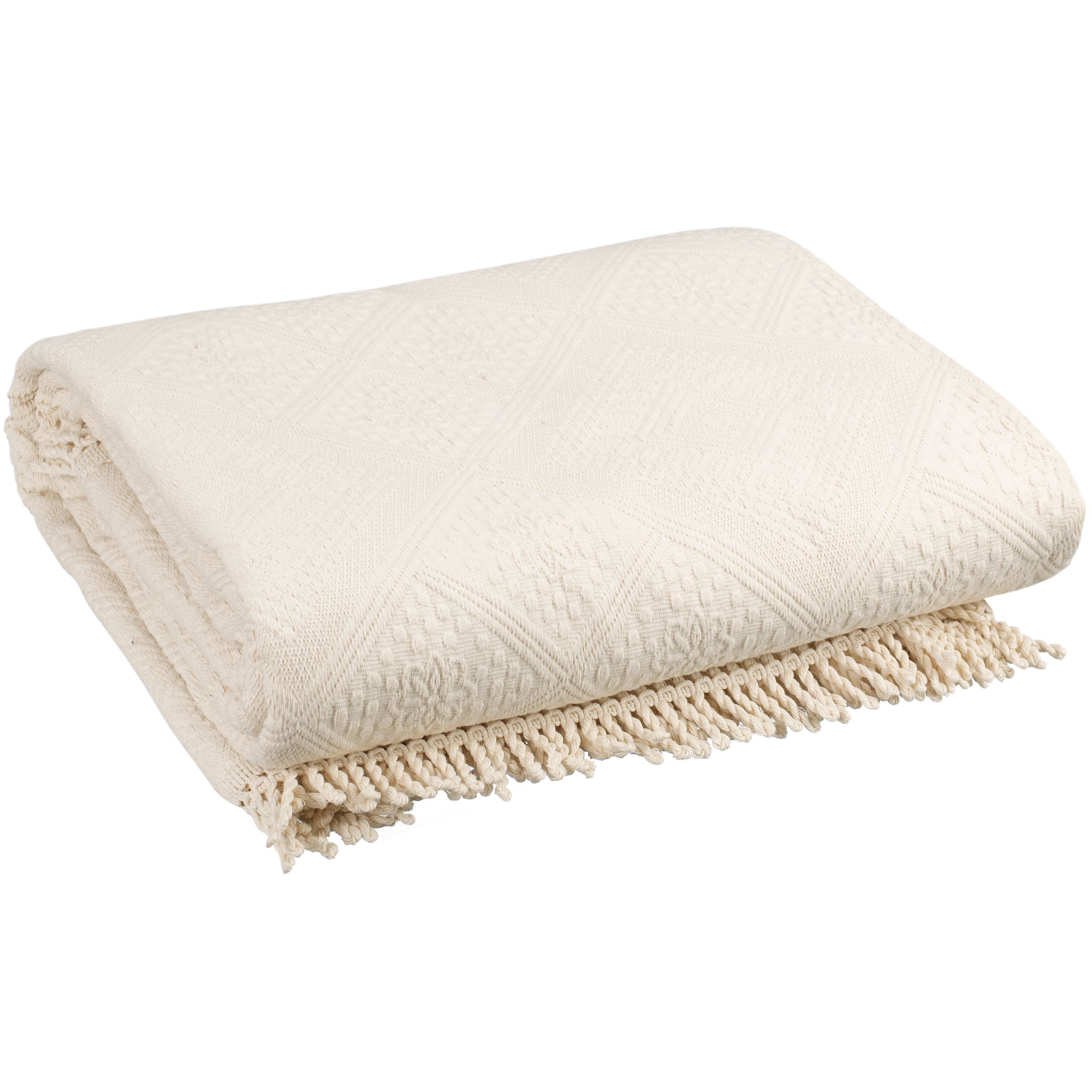 City Cotton Bedspread, Ecru 